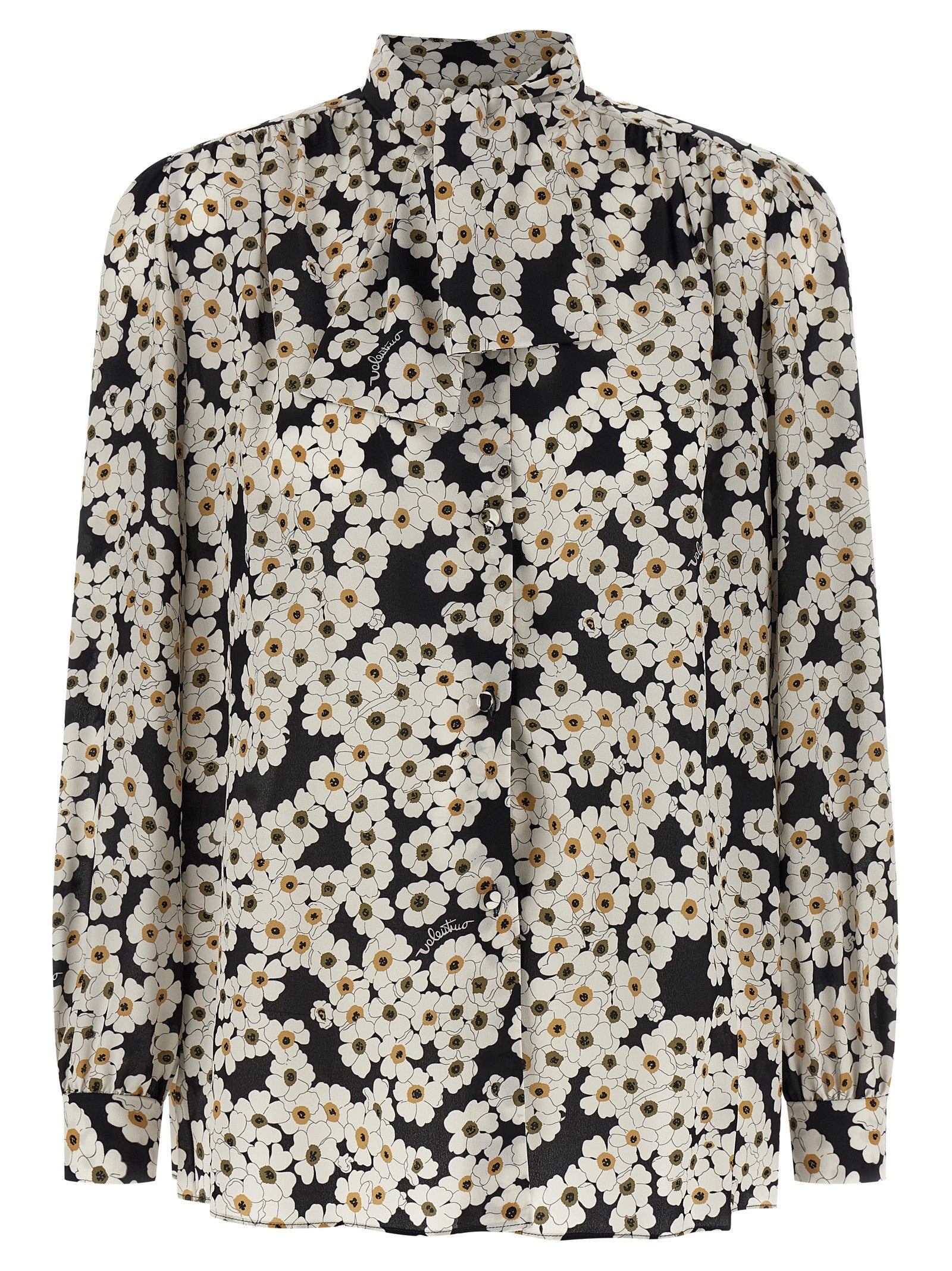 Bicolor Silk Blouse
