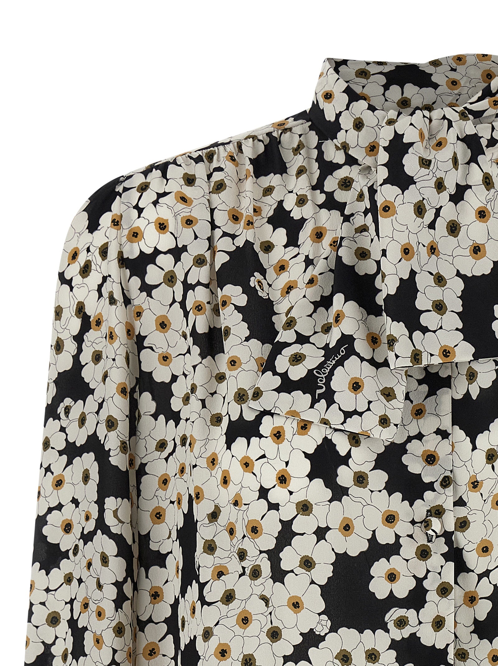 Bicolor Silk Blouse