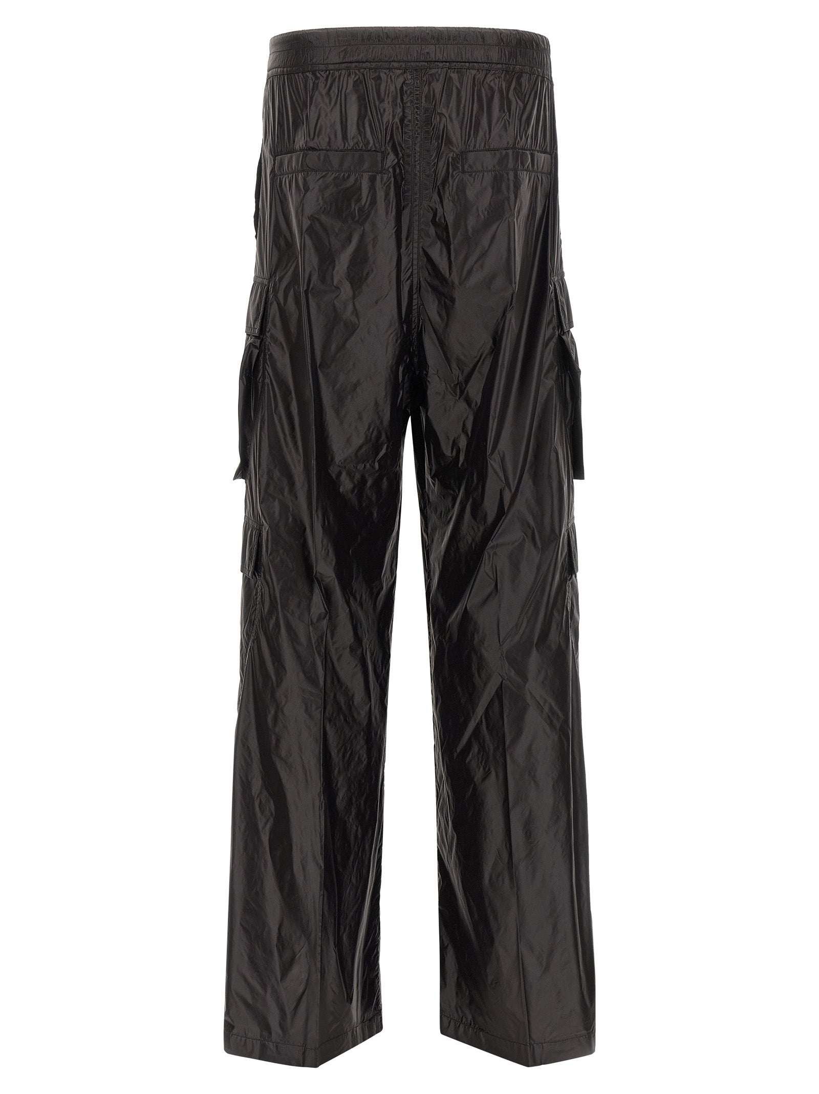 Black Nylon Cargo Pants
