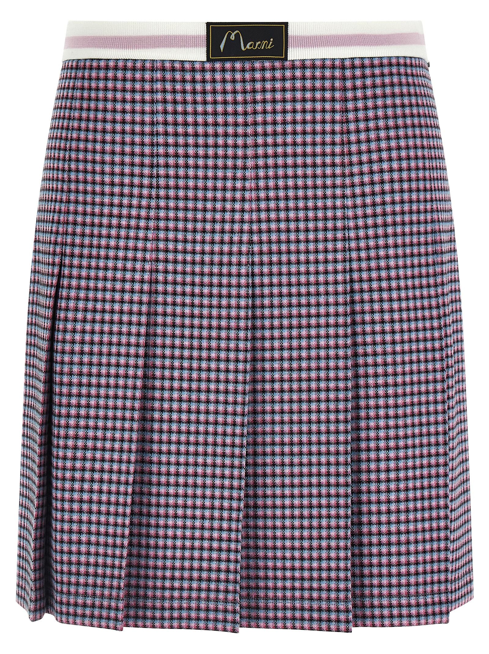 Purple Viscose Long Skirt