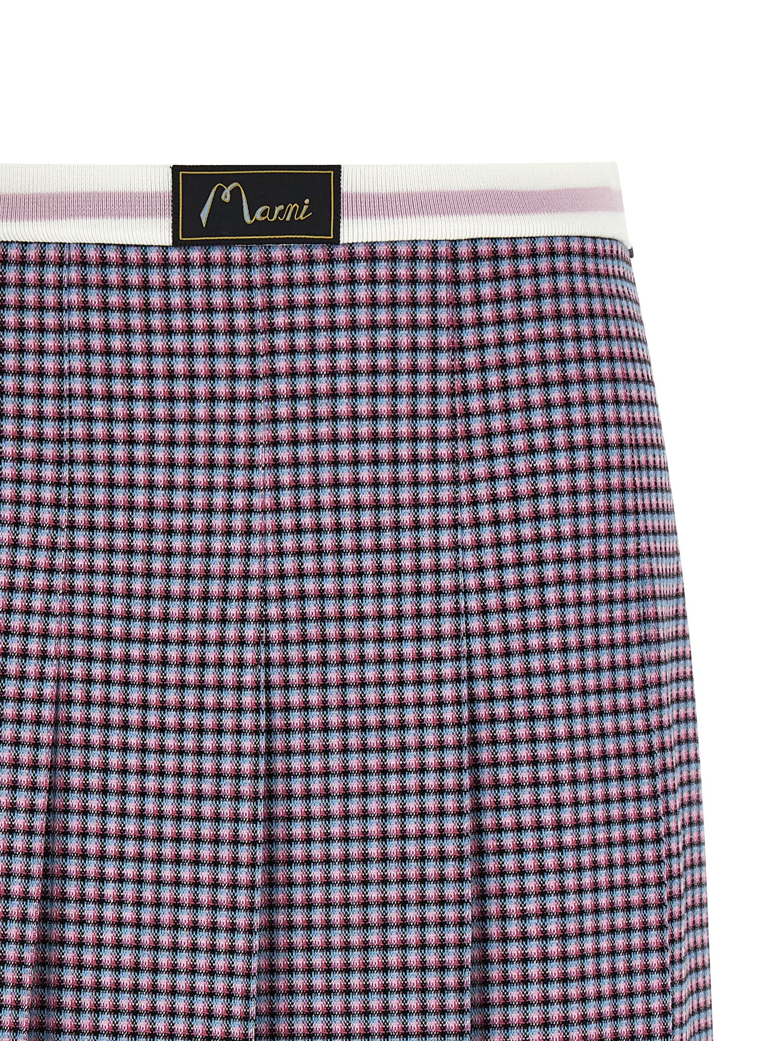 Purple Viscose Long Skirt