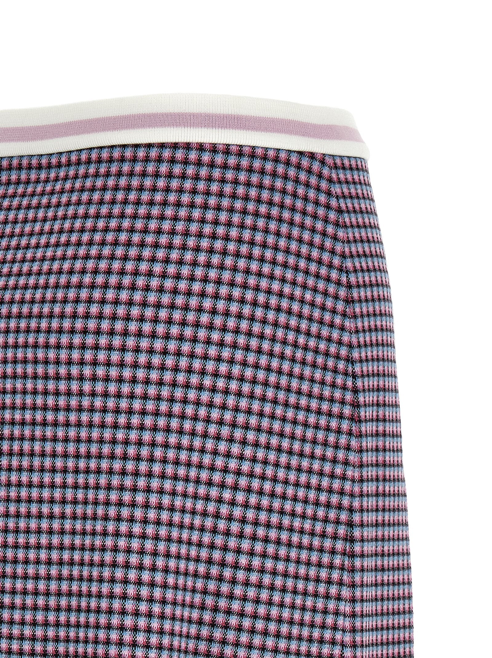 Purple Viscose Long Skirt