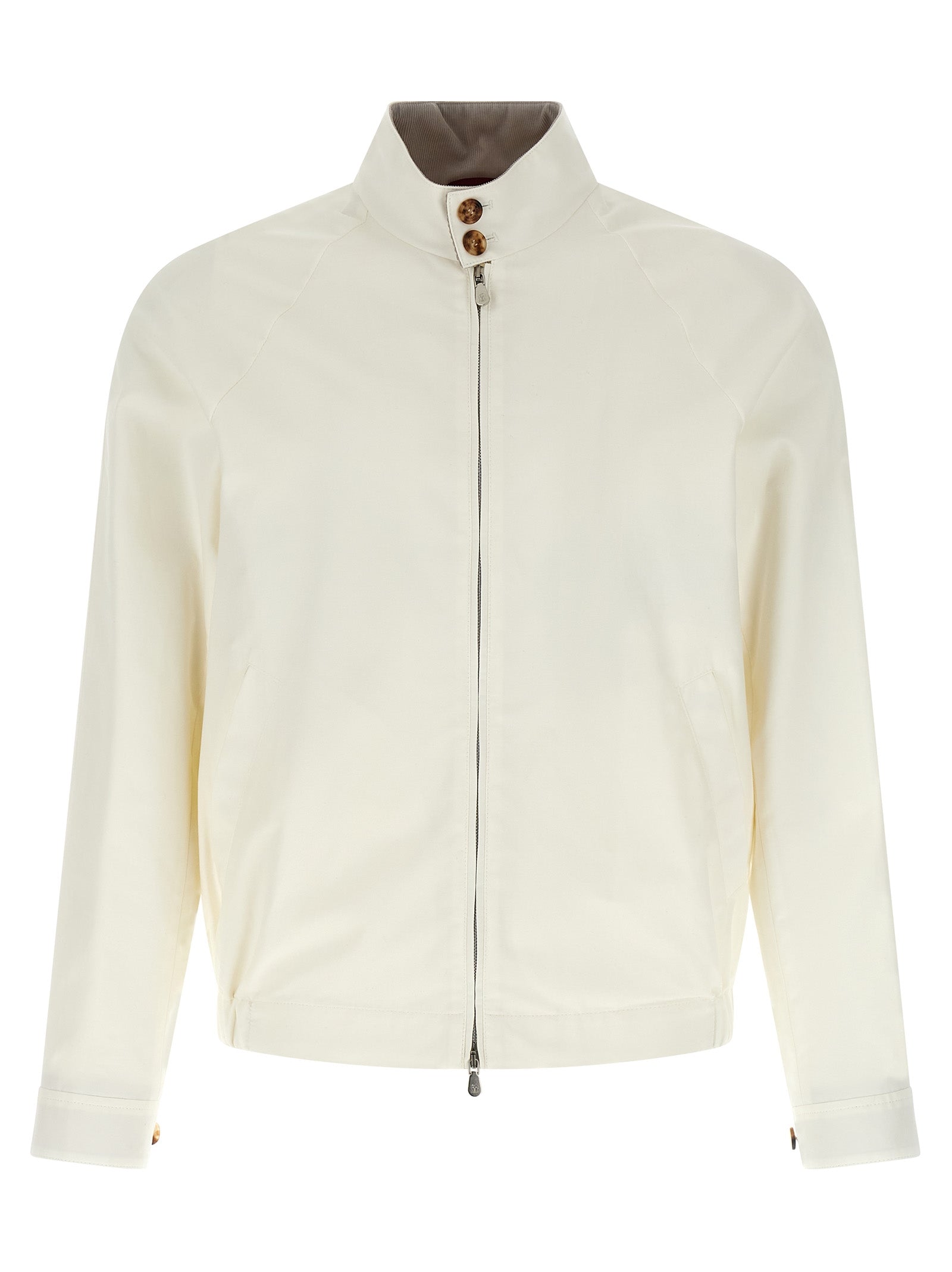 White Cotton Full-Length Jacket