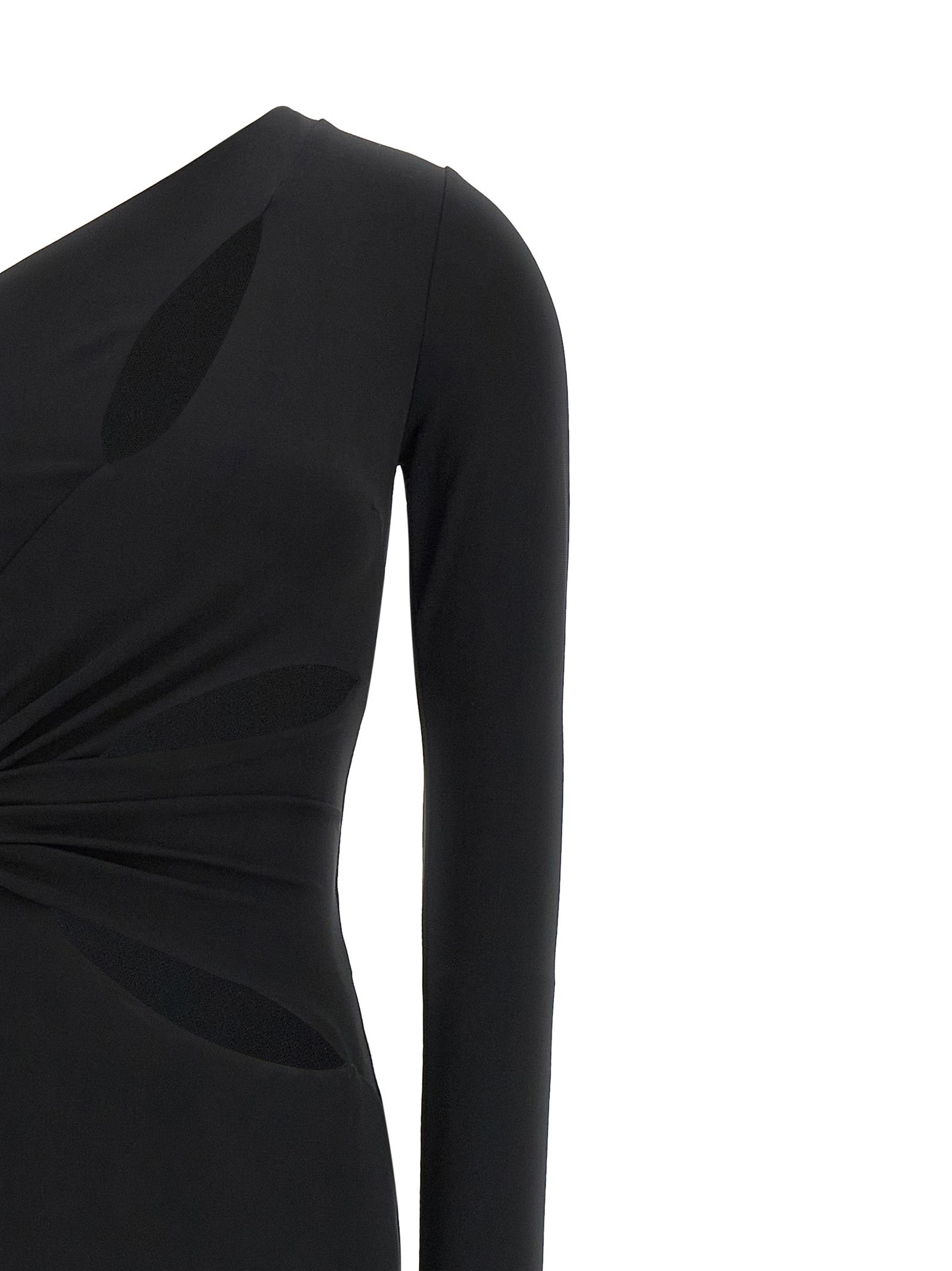 Black Viscose Long Dress