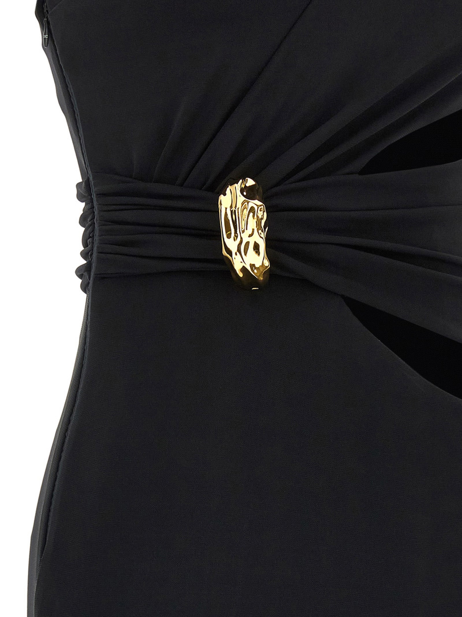 Black Viscose Long Dress