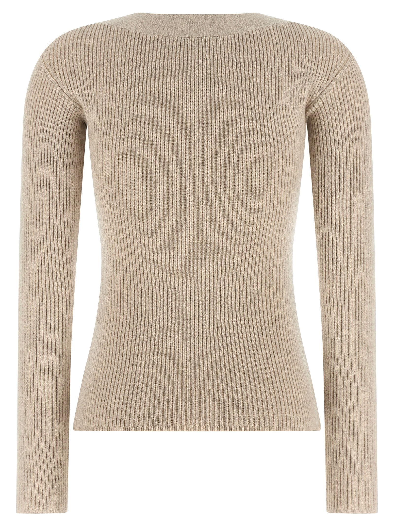 Beige Wool Cardigan