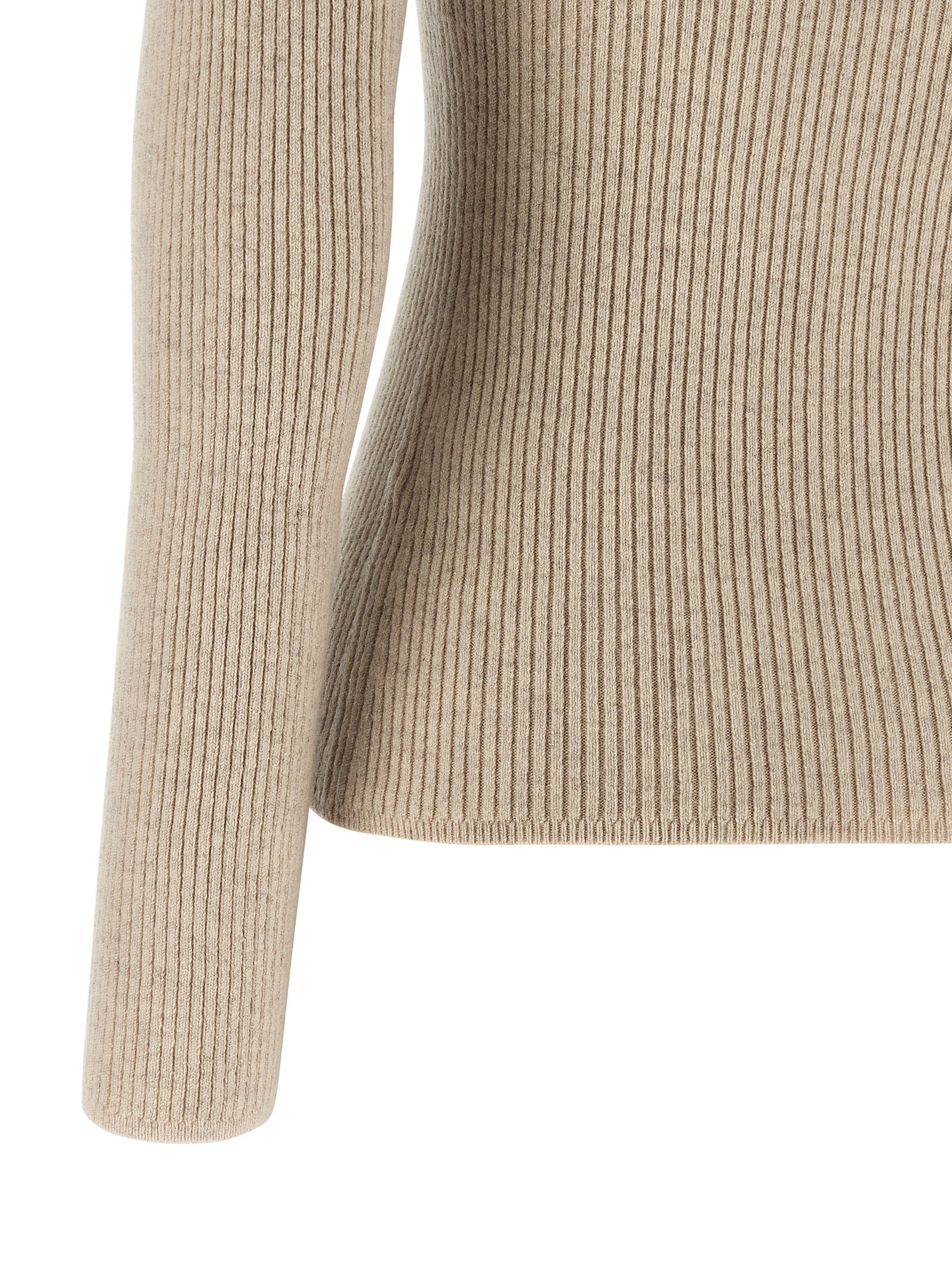 Beige Wool Cardigan