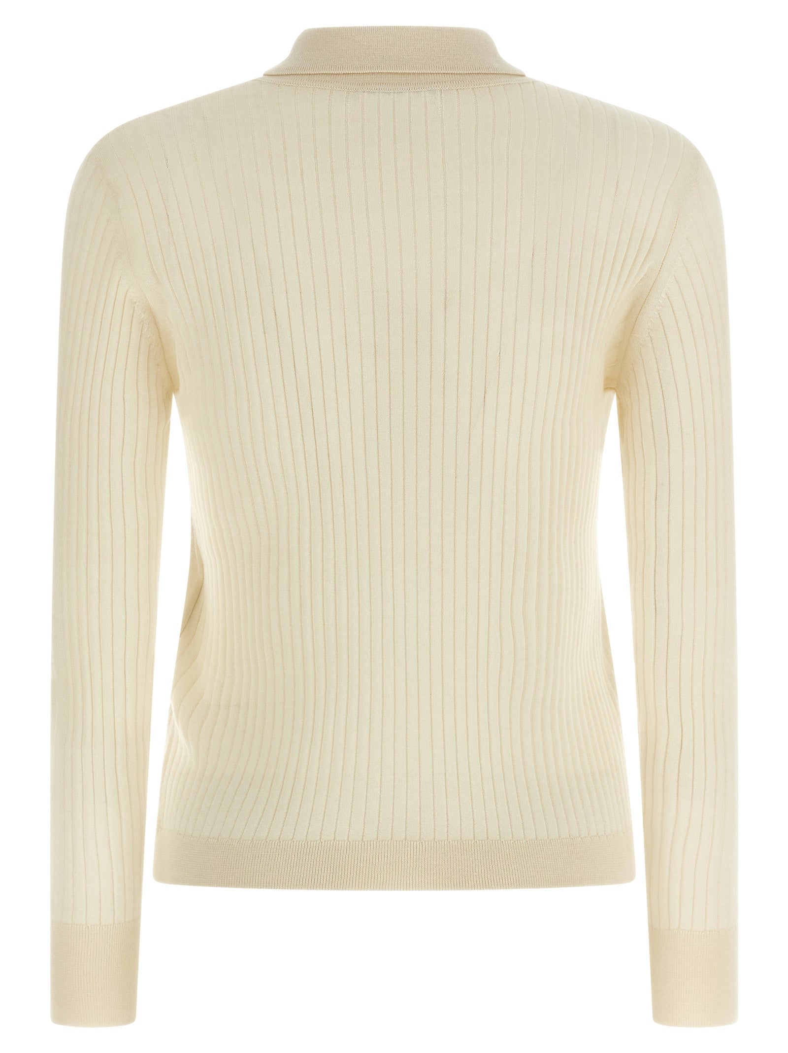 White Cashmere Polo Shirt
