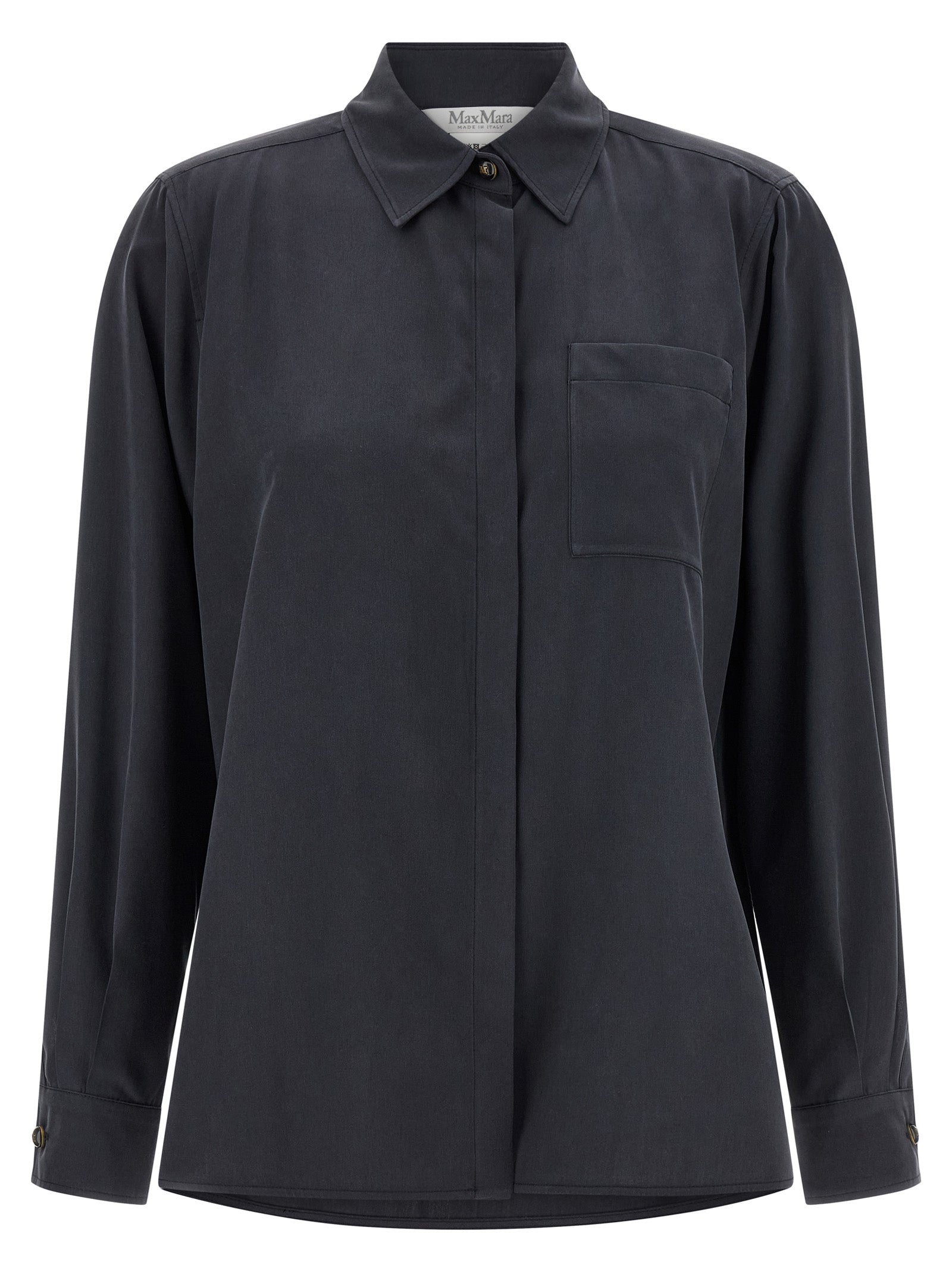 Gray Silk Blouse