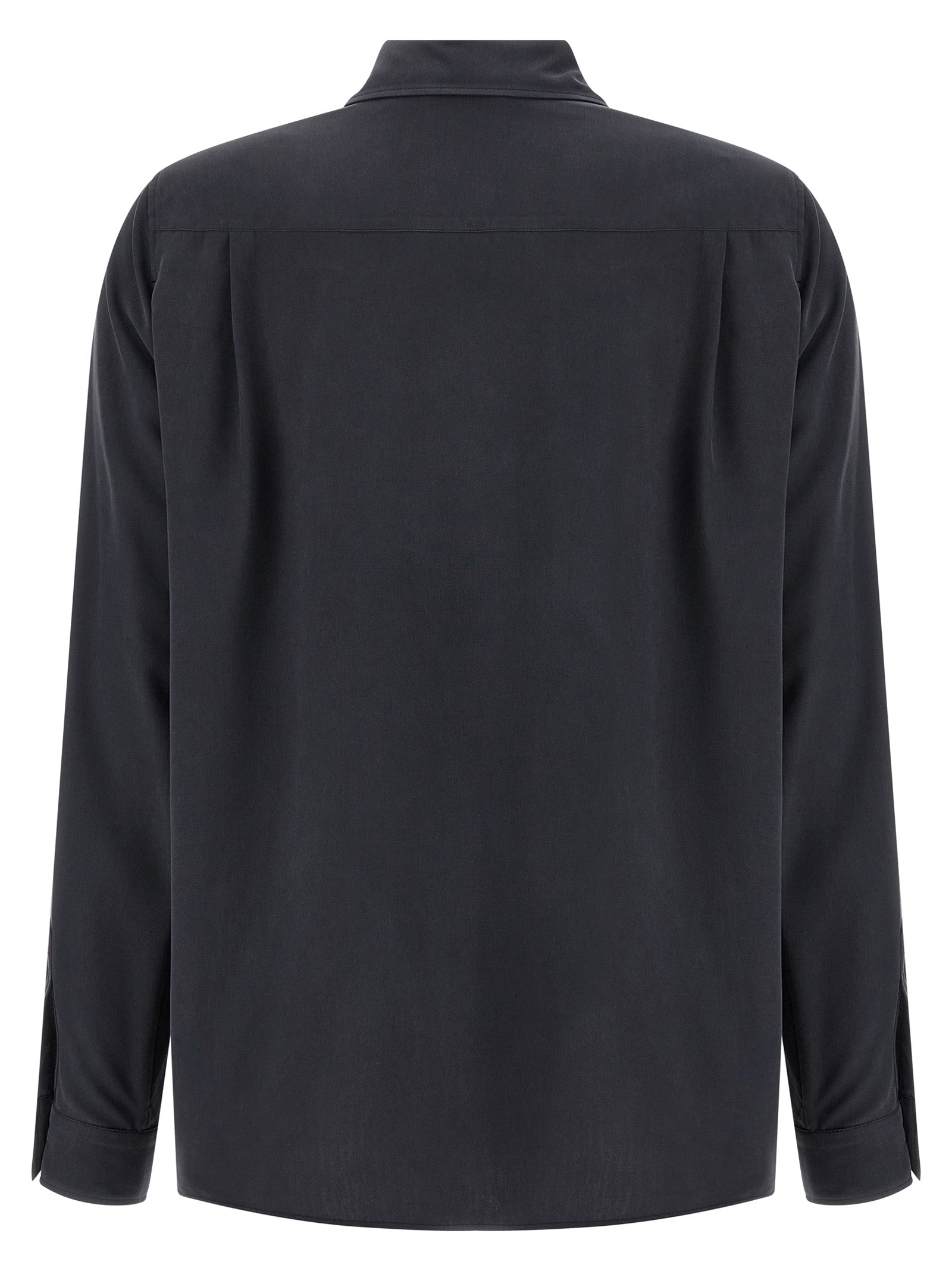 Gray Silk Blouse
