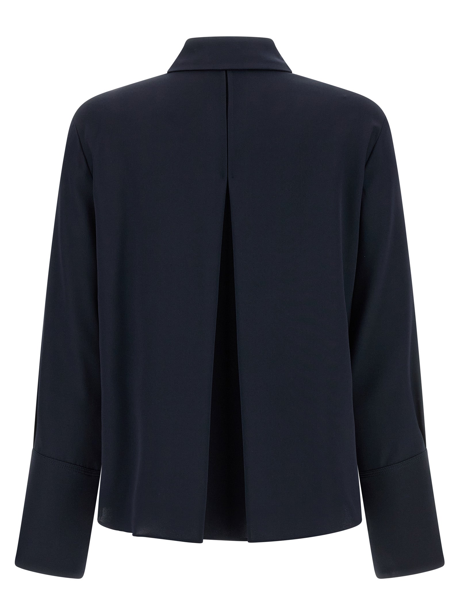 Blue Silk Blouse