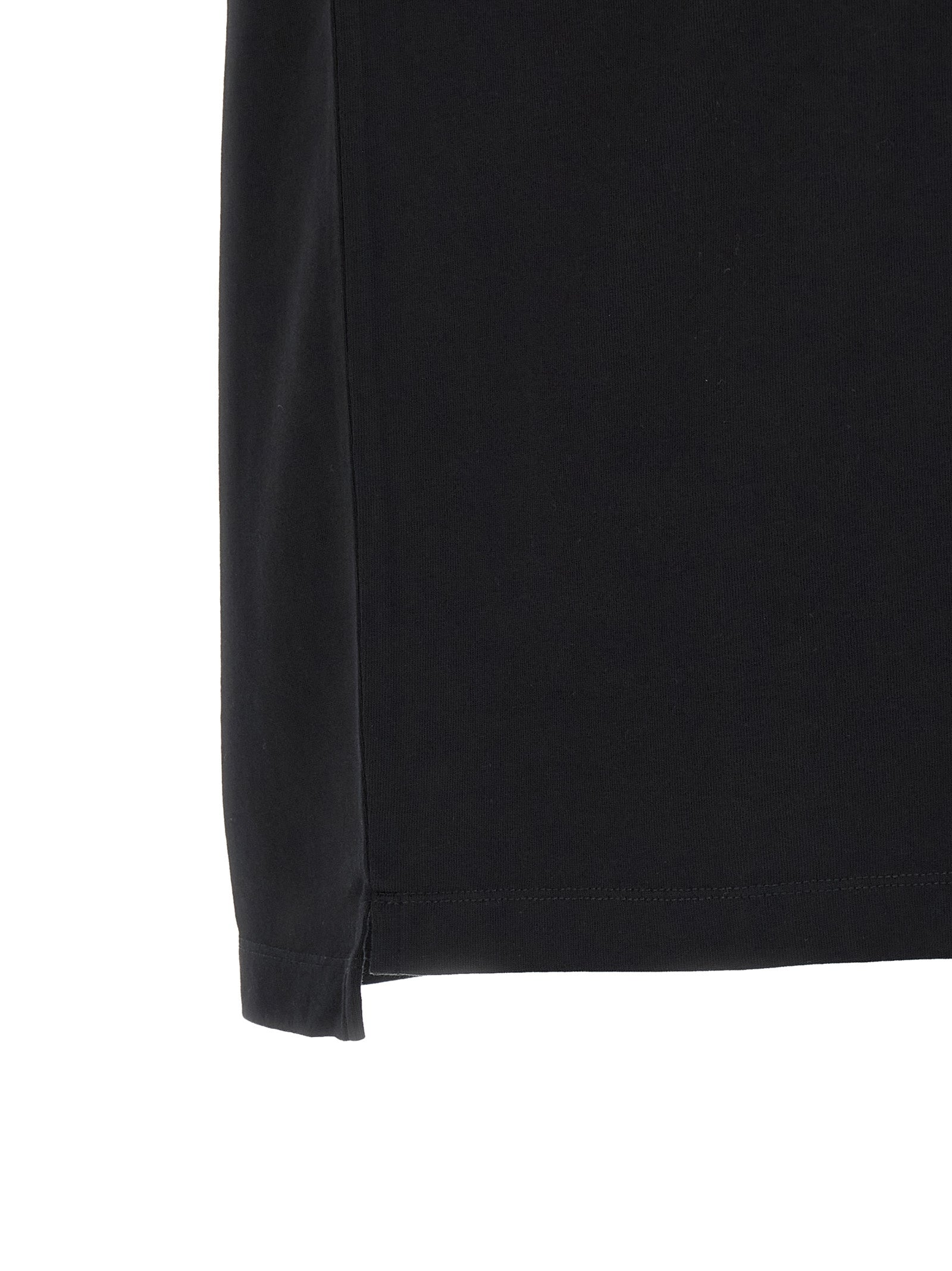 Black Cotton Polo Shirt