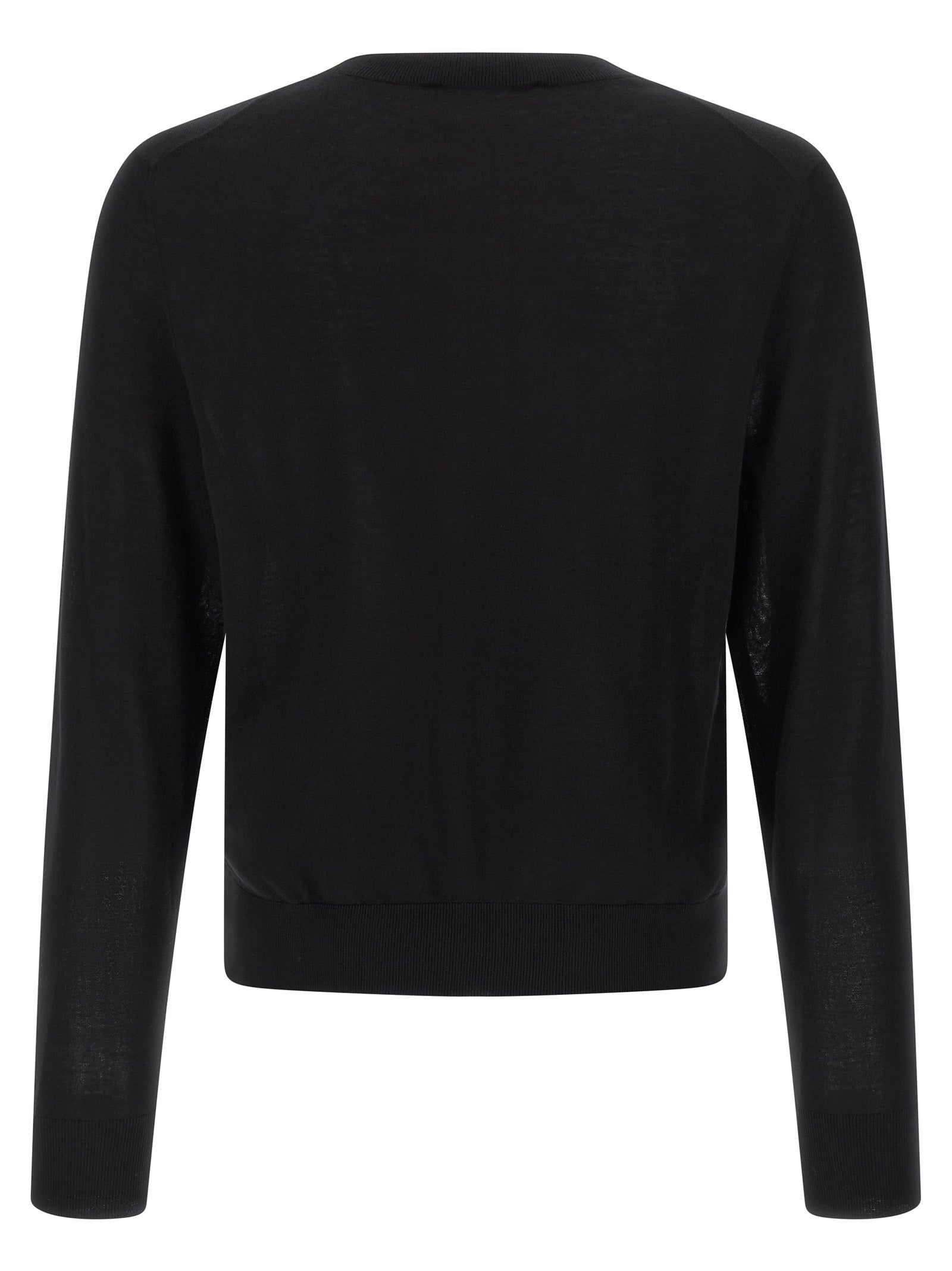 Black Wool Cardigan