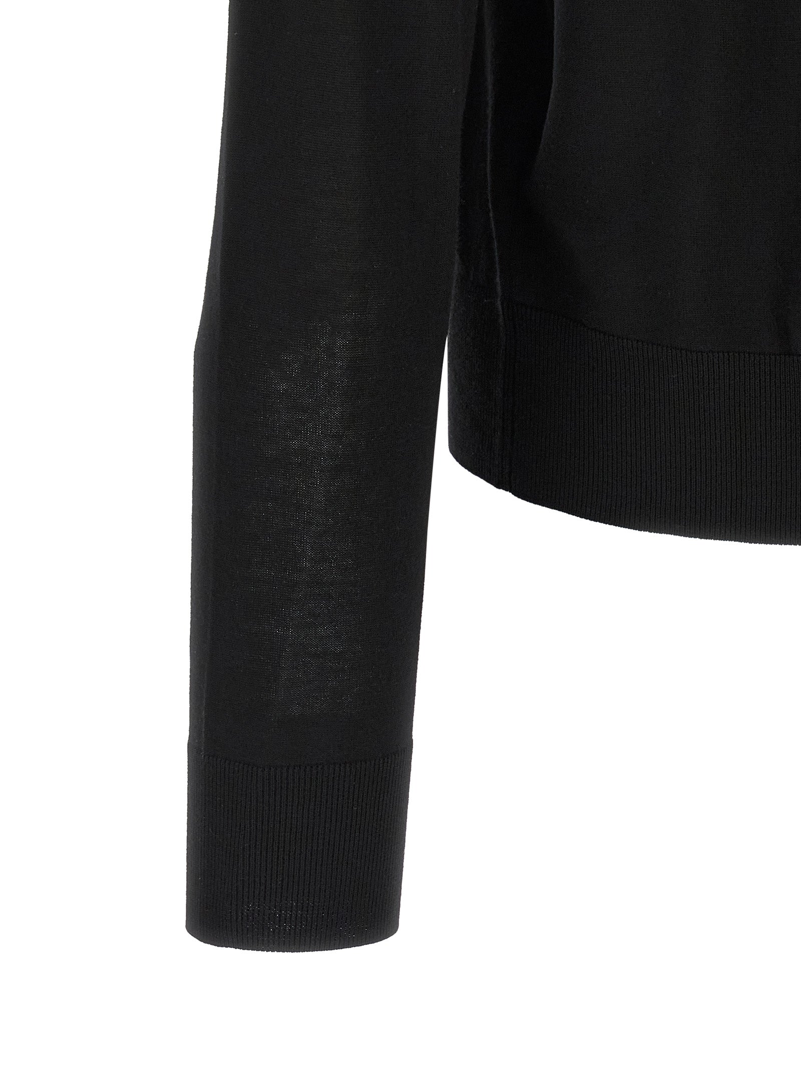 Black Wool Cardigan