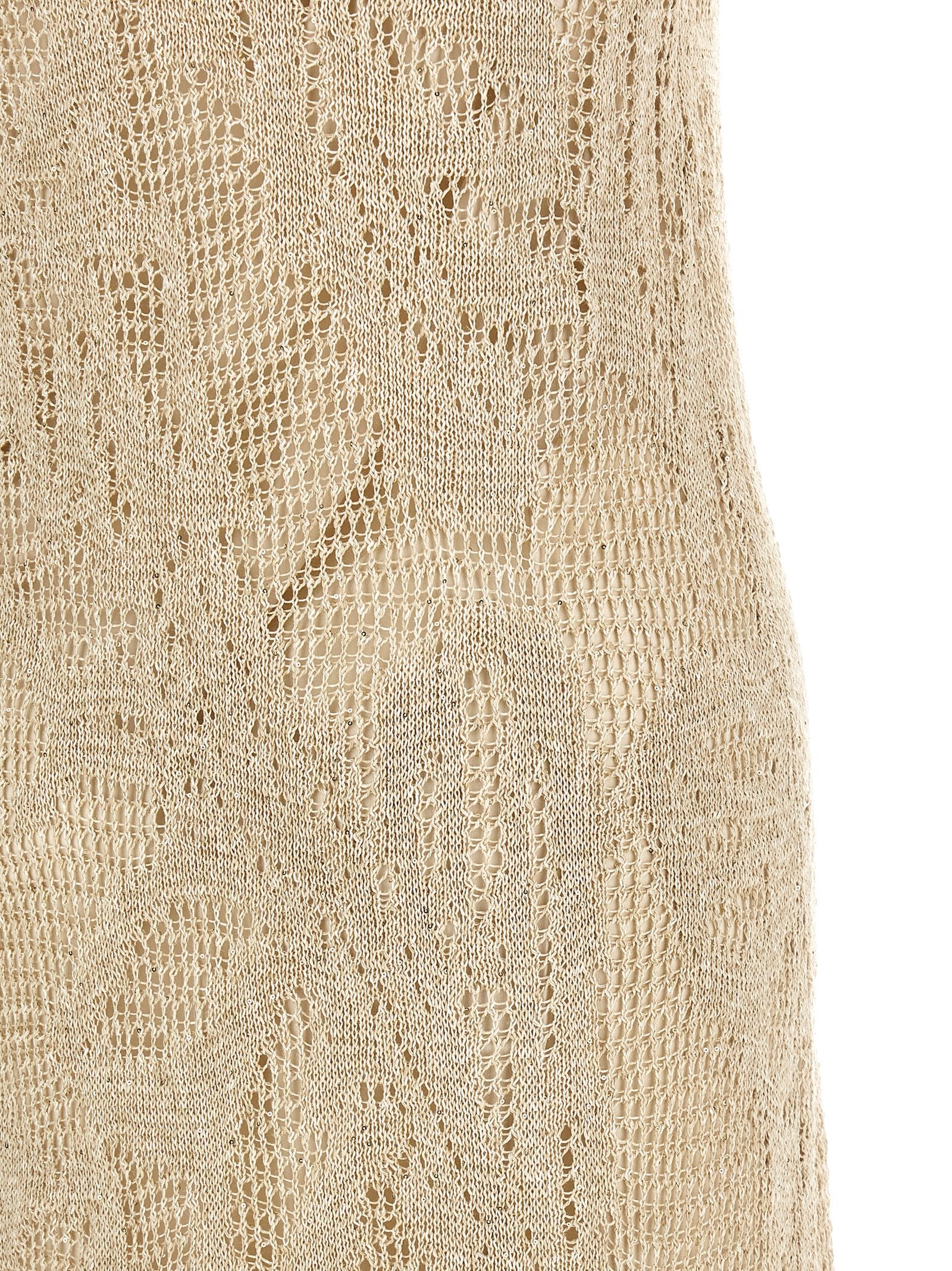 Beige Linen Long Dress