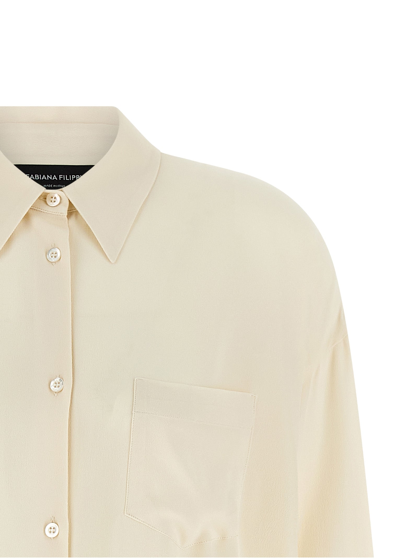 Beige Acetate Blouse