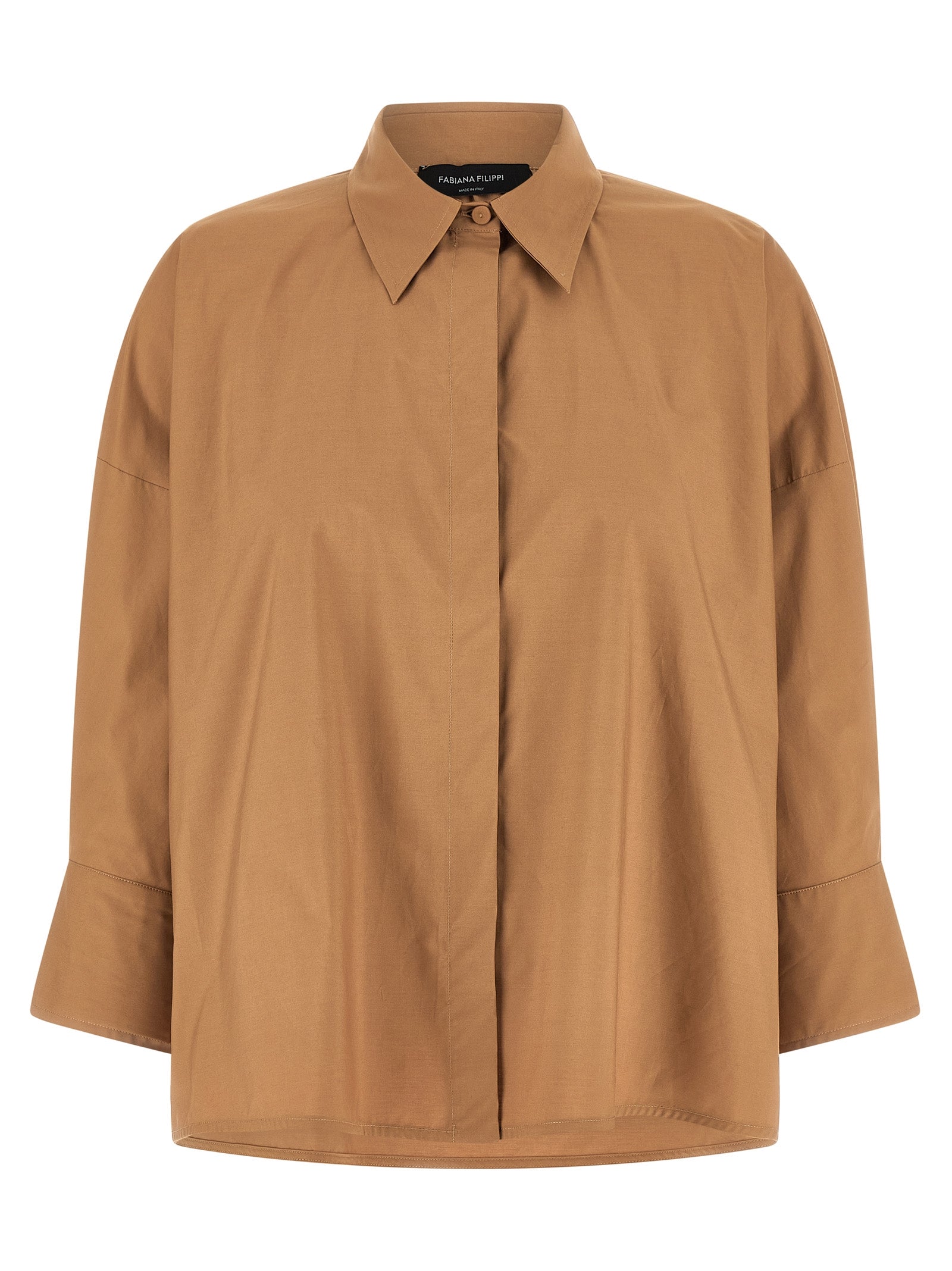Brown Cotton Blouse