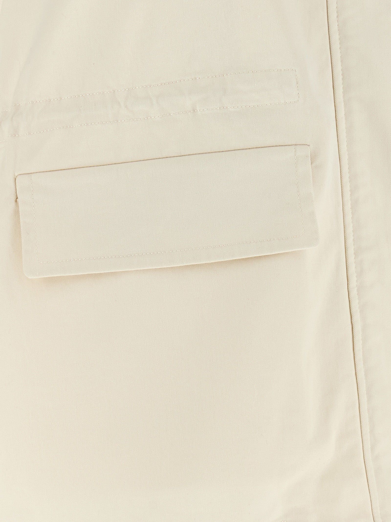 Beige Cotton Sleeveless Jacket