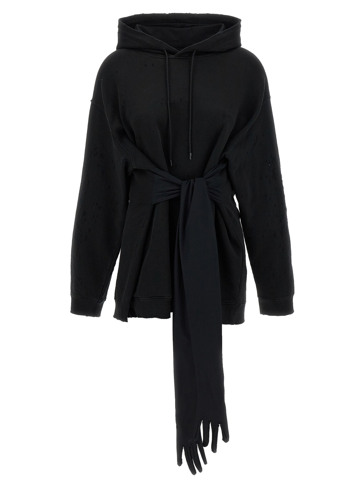Black Cotton Short Dress