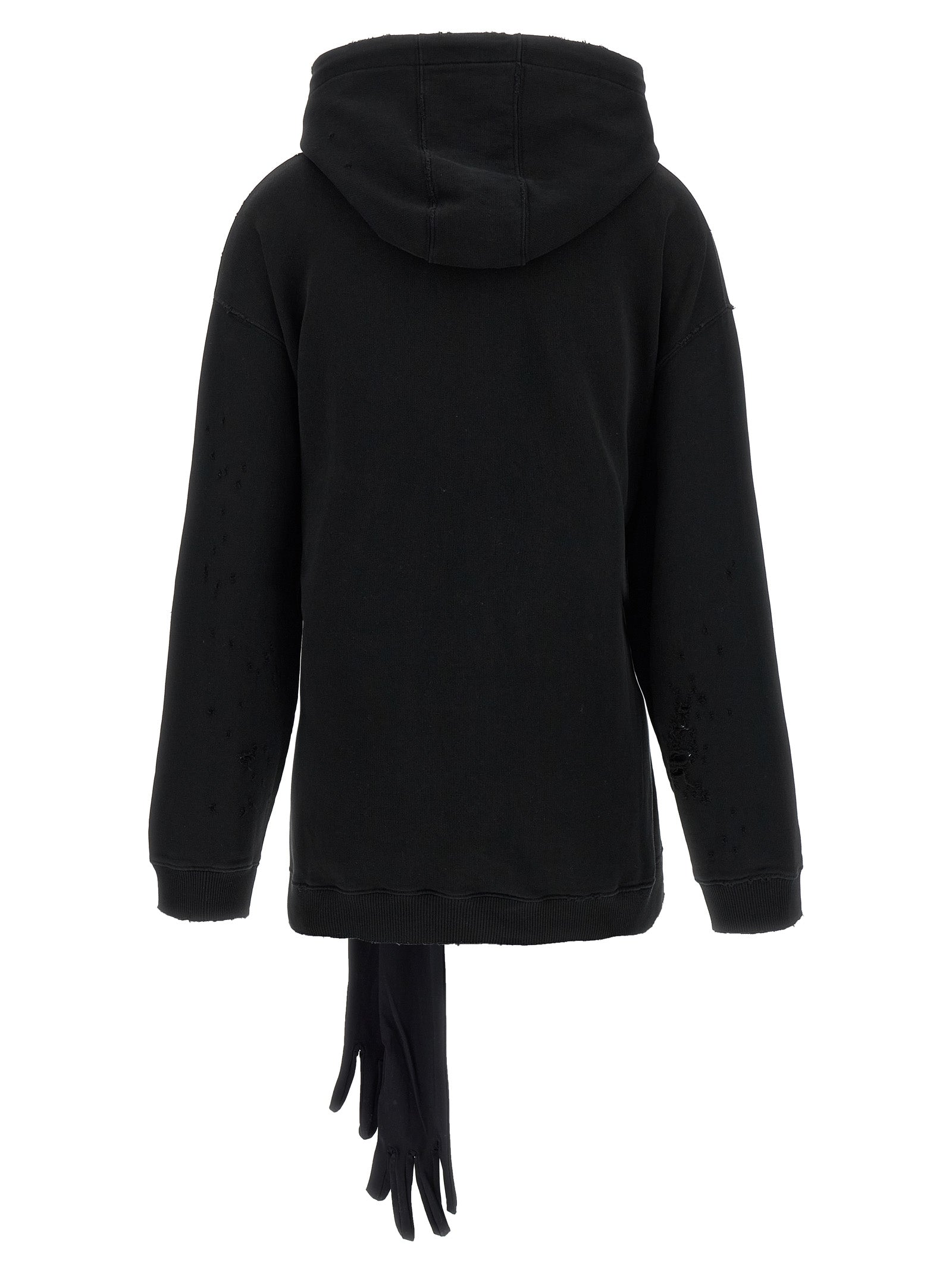 Black Cotton Short Dress