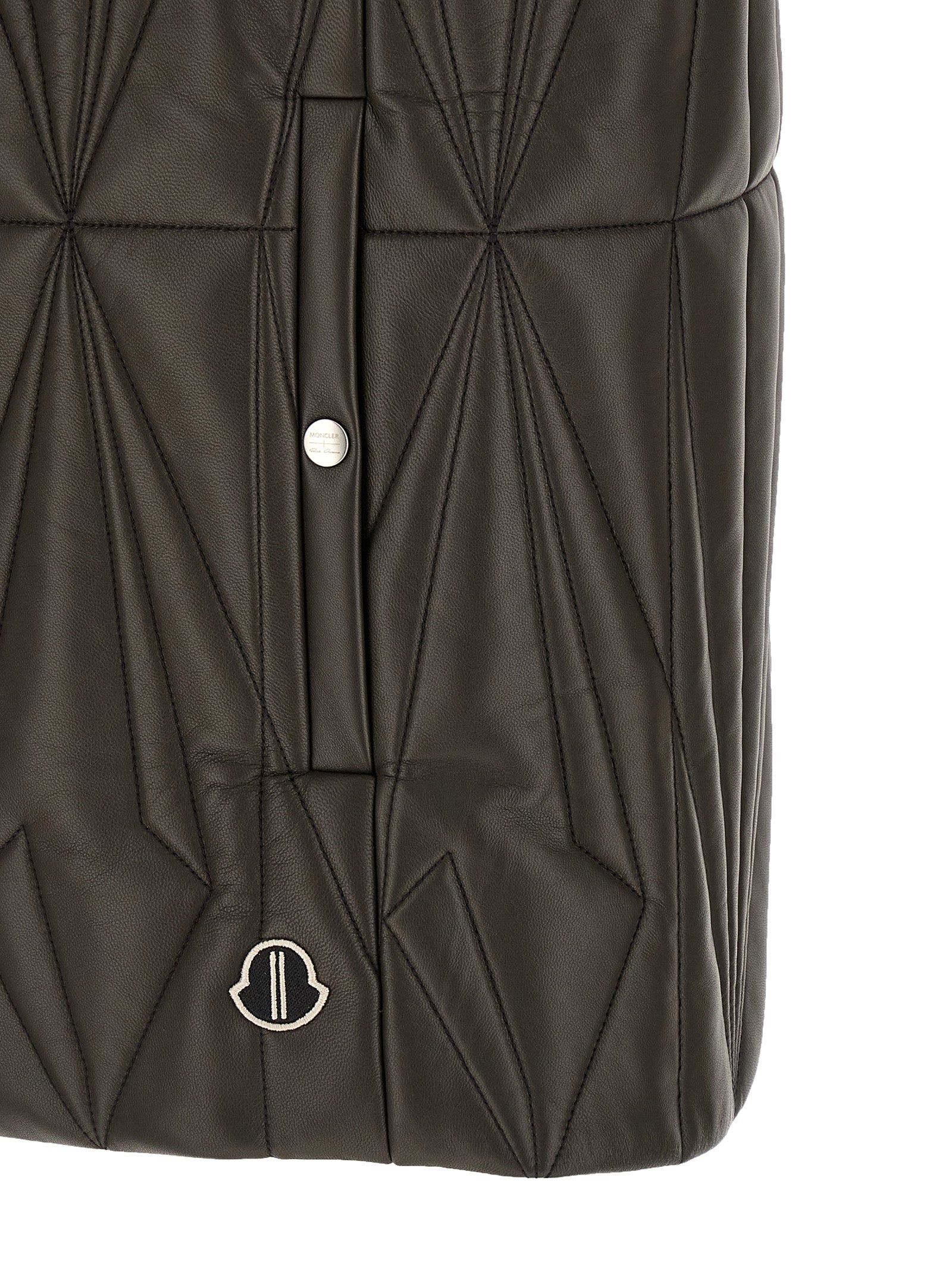 Brown Lamb Leather Sleeveless Jacket
