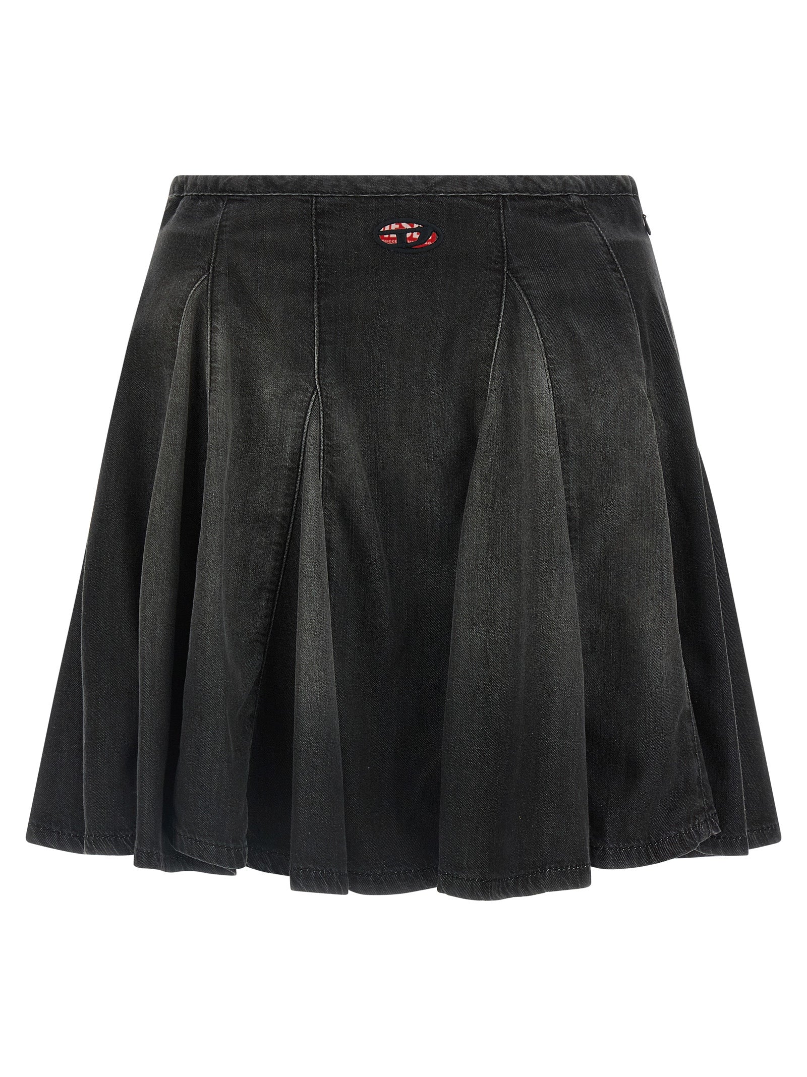 Black Cotton Long Skirt