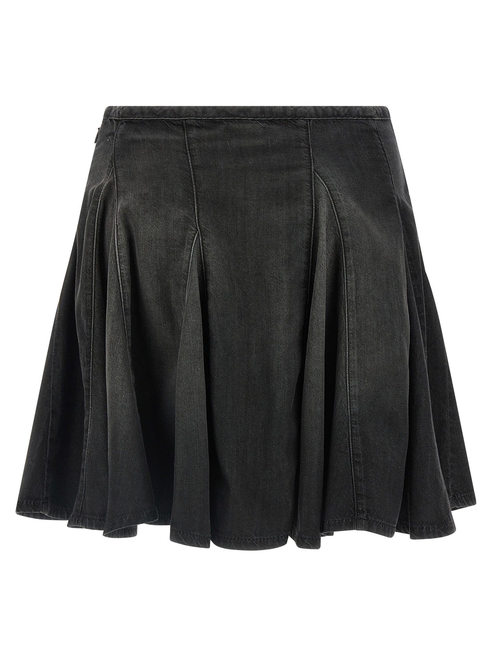 Black Cotton Long Skirt