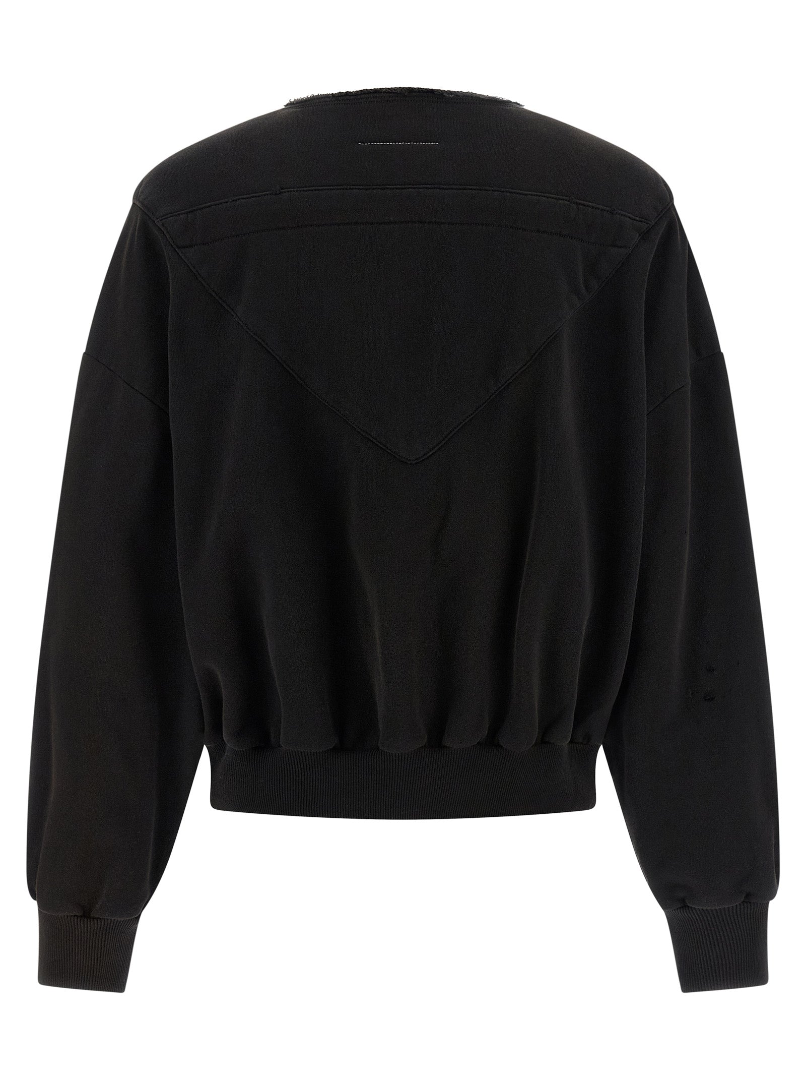 Black Cotton Sweatshirt