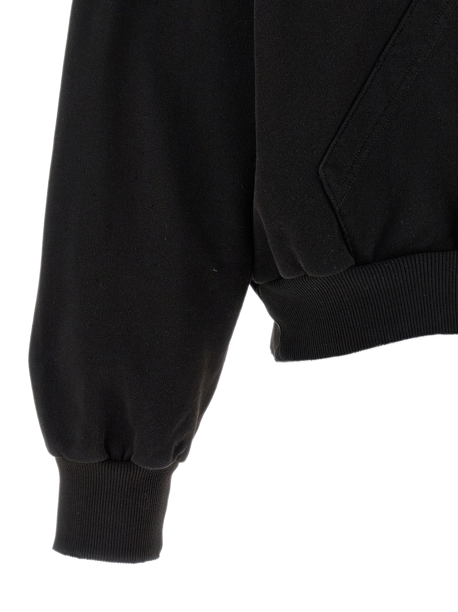Black Cotton Sweatshirt