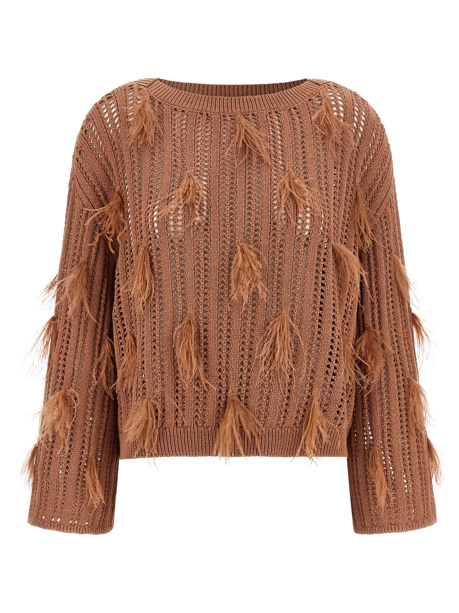 Brown Cotton Cardigan