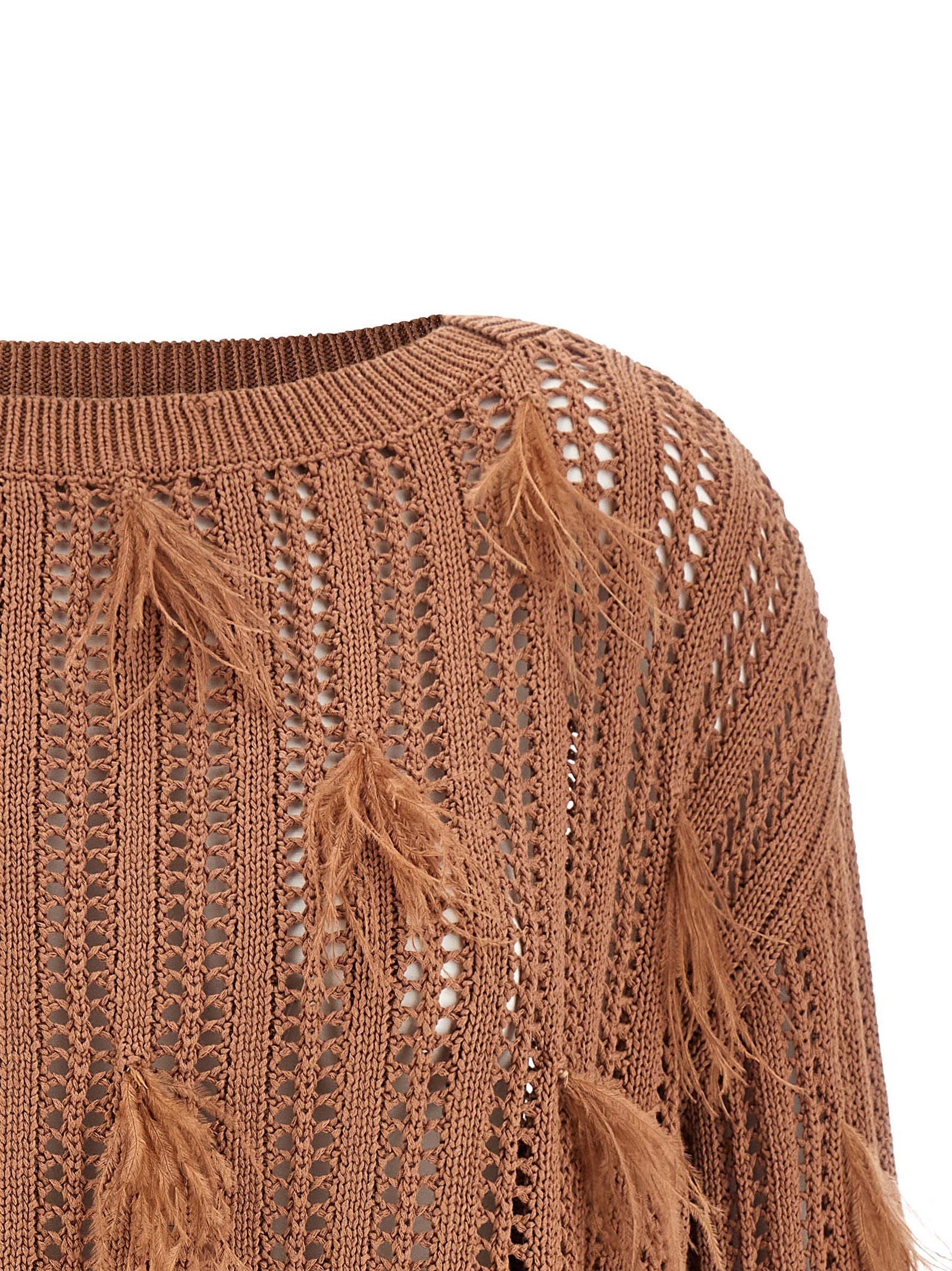 Brown Cotton Cardigan