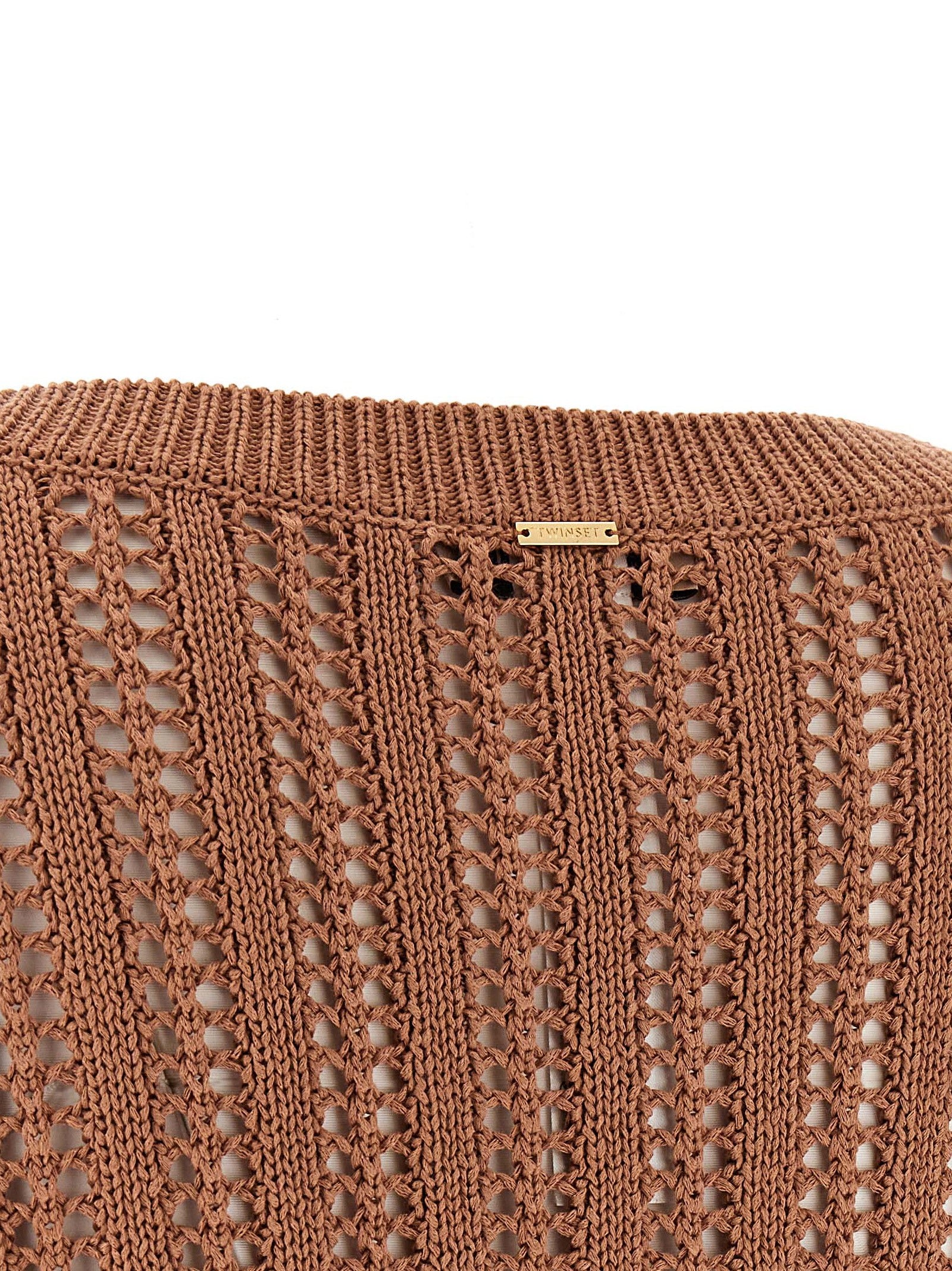 Brown Cotton Cardigan