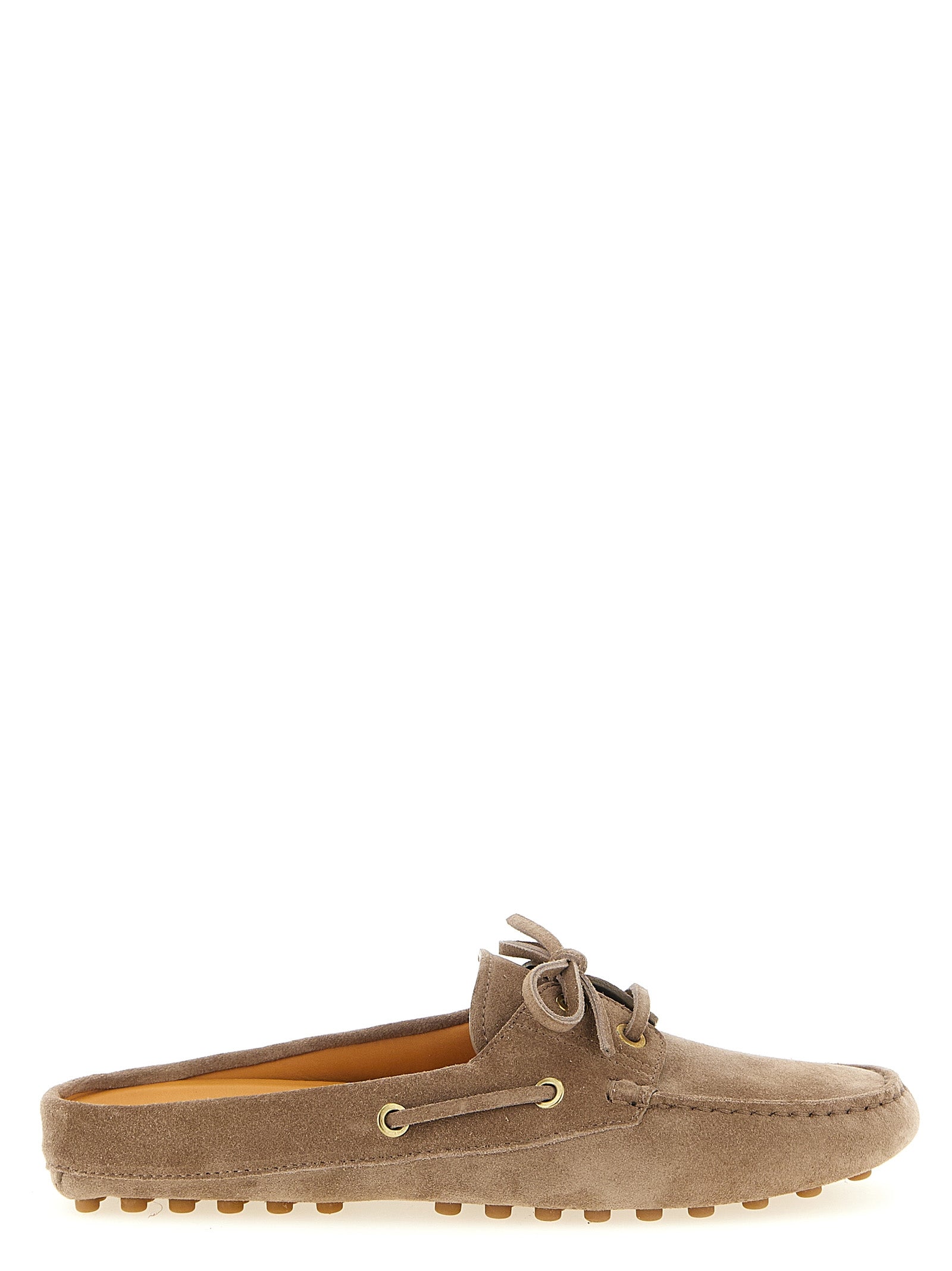 Beige Calfskin Flats