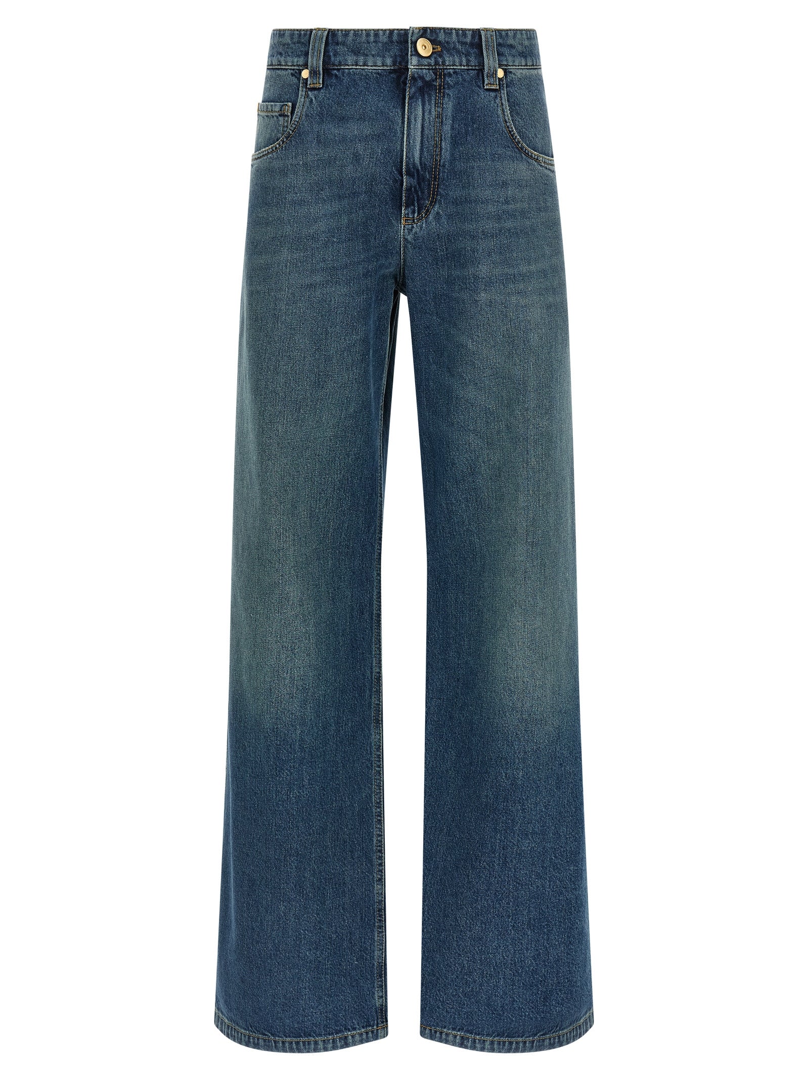 Blue Cotton Jeans Denim