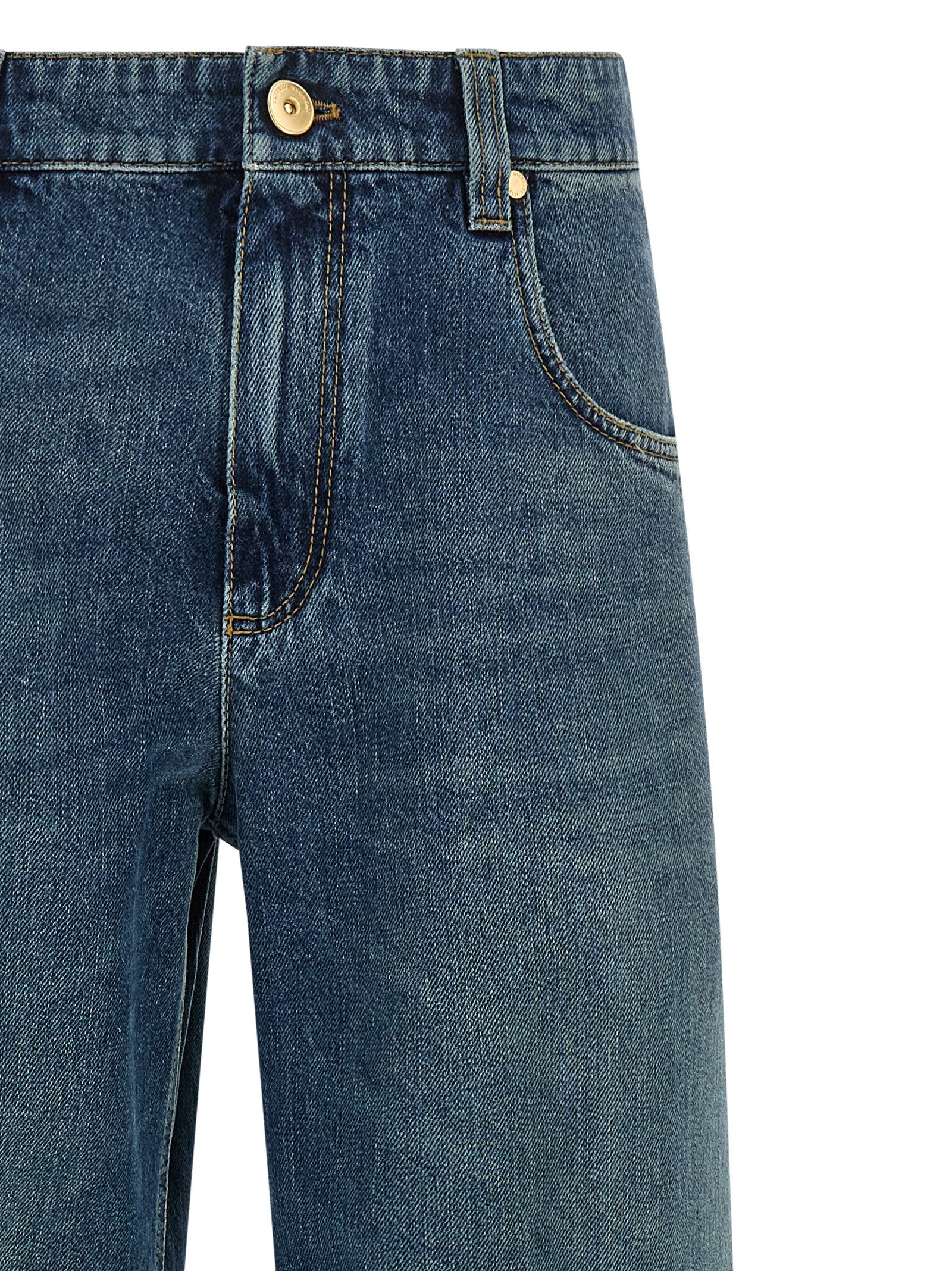 Blue Cotton Jeans Denim