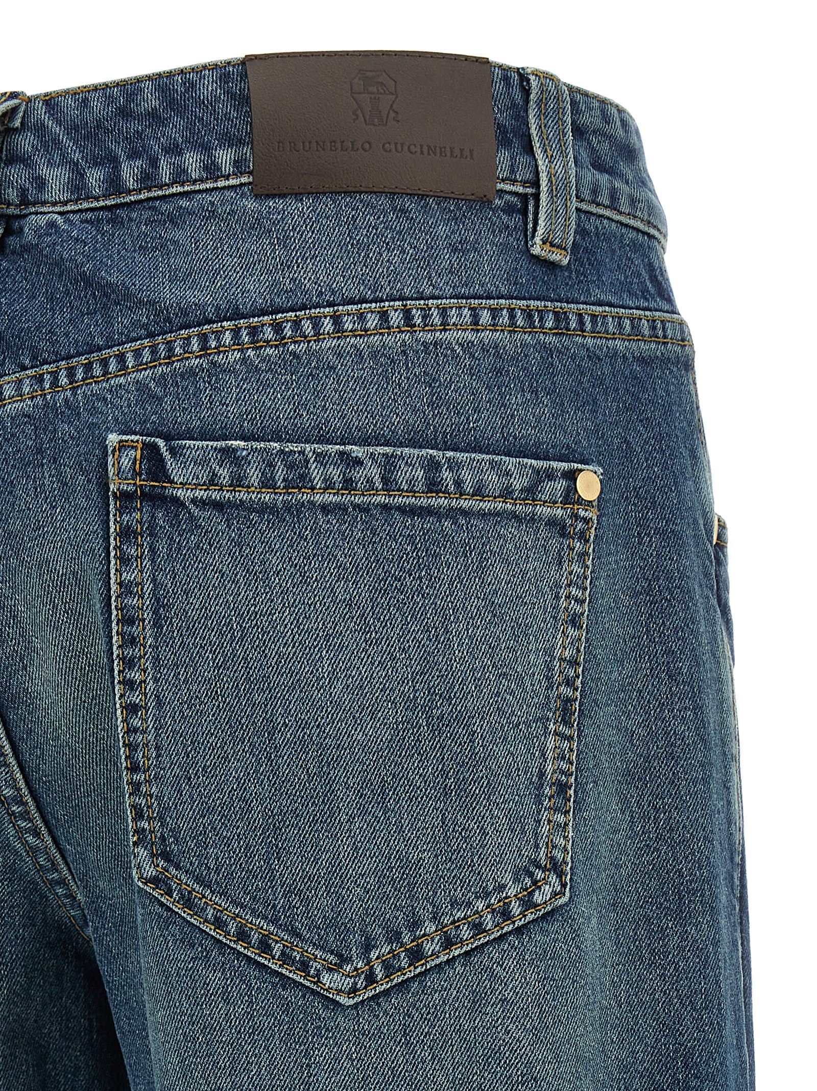 Blue Cotton Jeans Denim