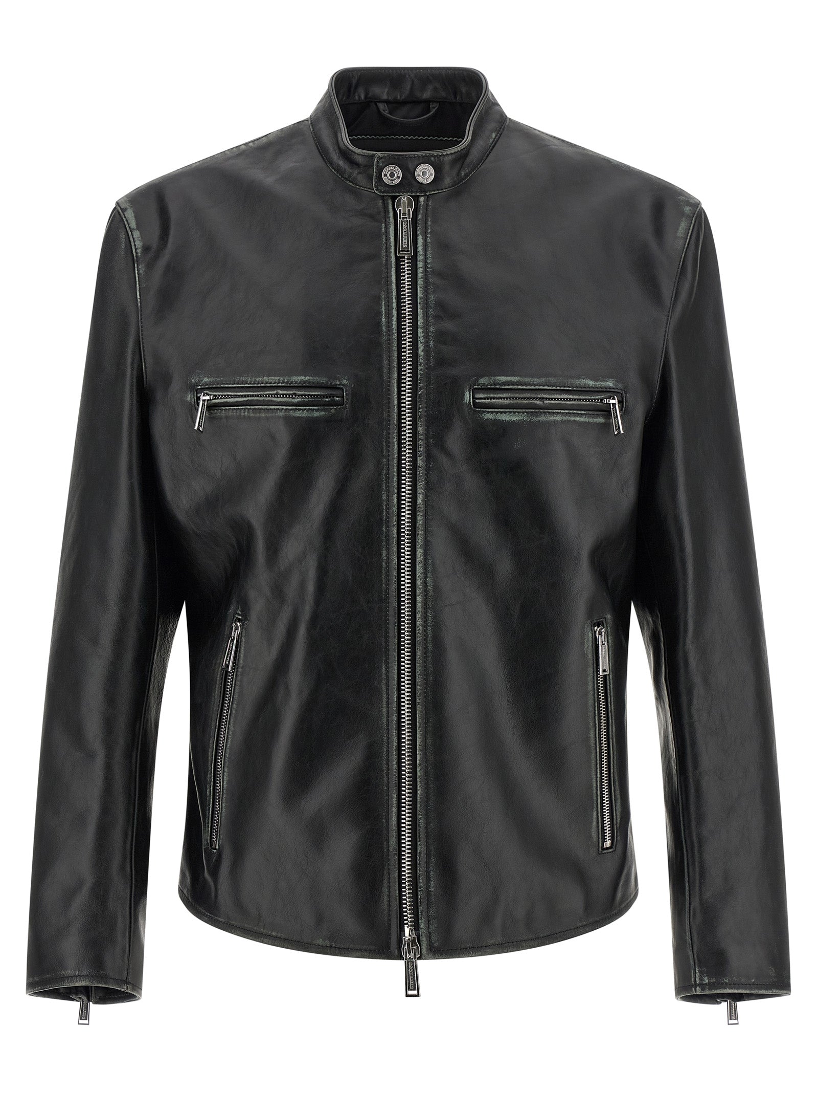 Black Leather Leather Jacket