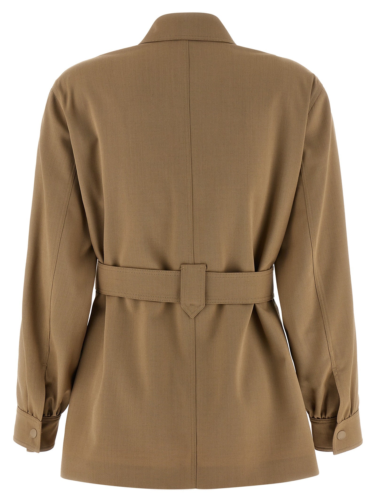 Beige Virgin Wool Blouse