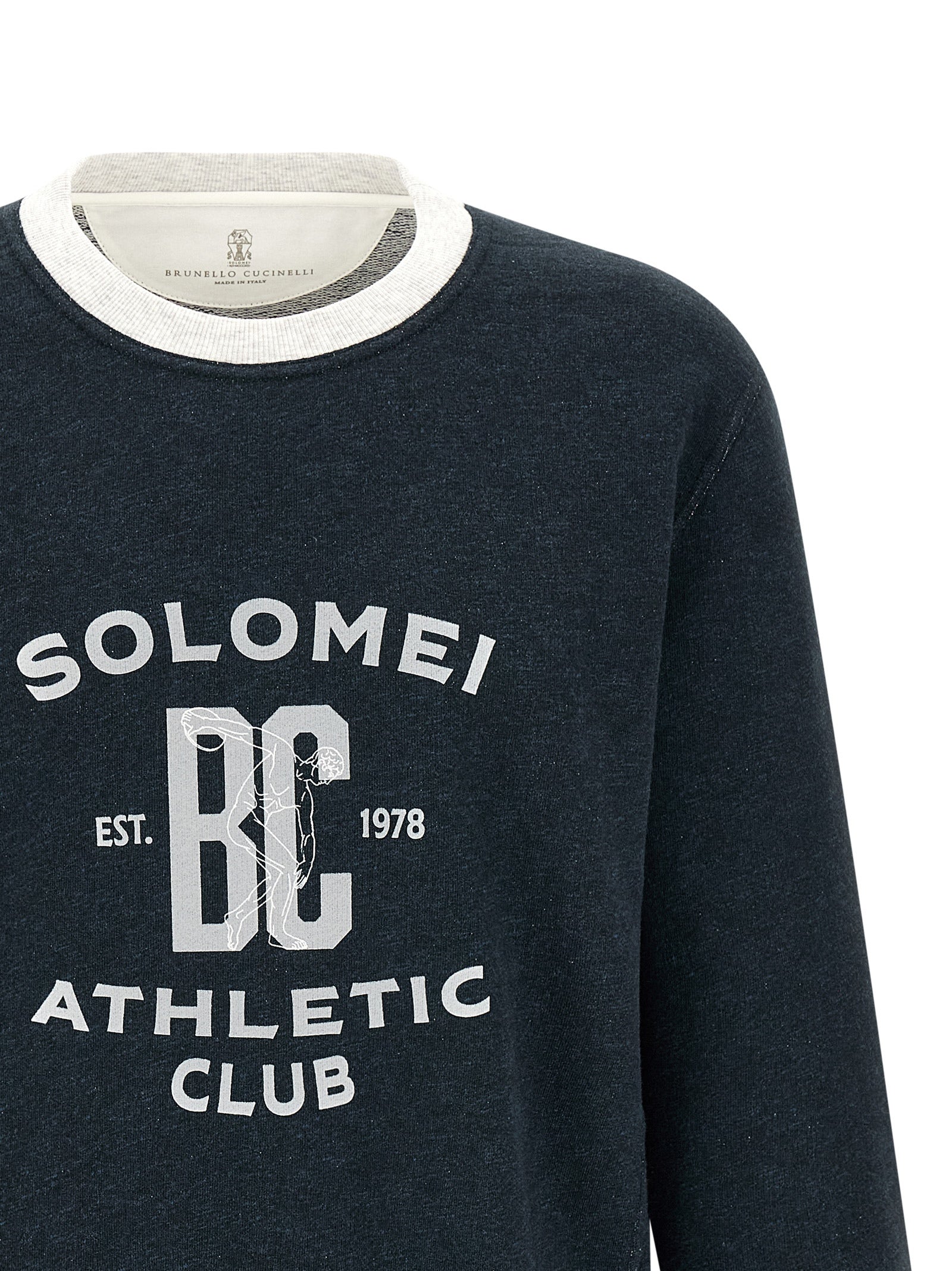 Blue Cotton Sweatshirt