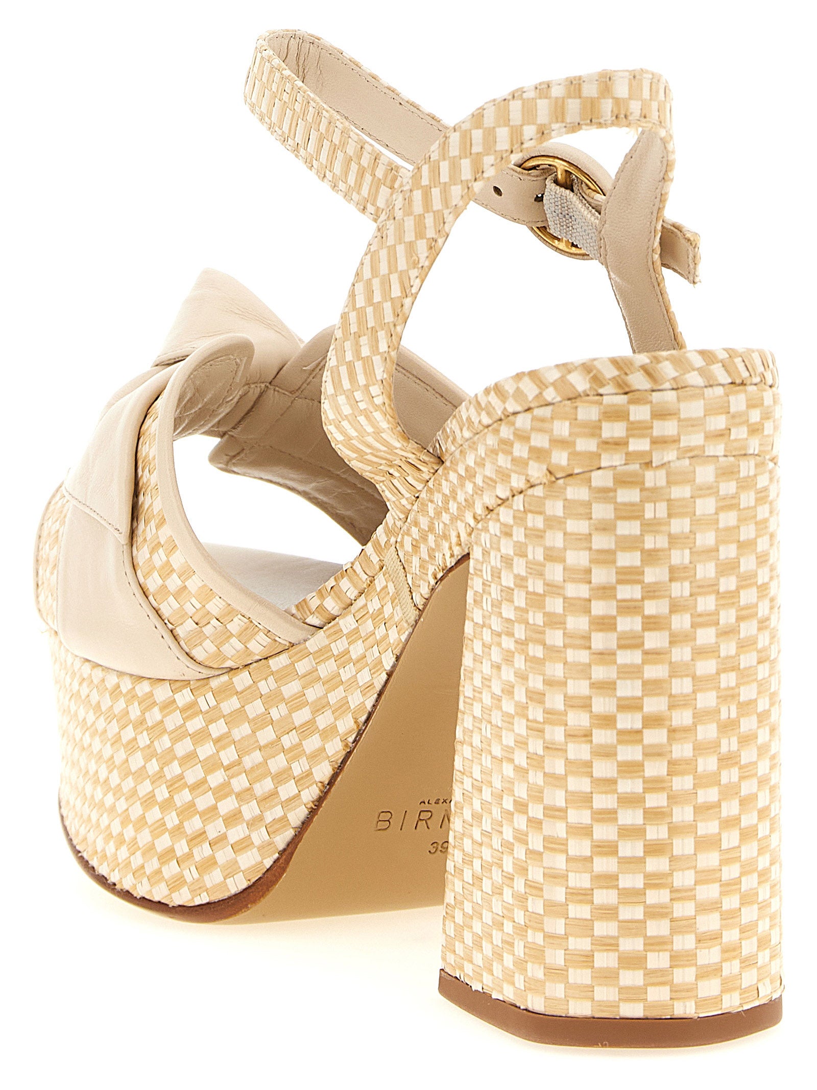 Beige Cowhide Stiletto Heel Sandals