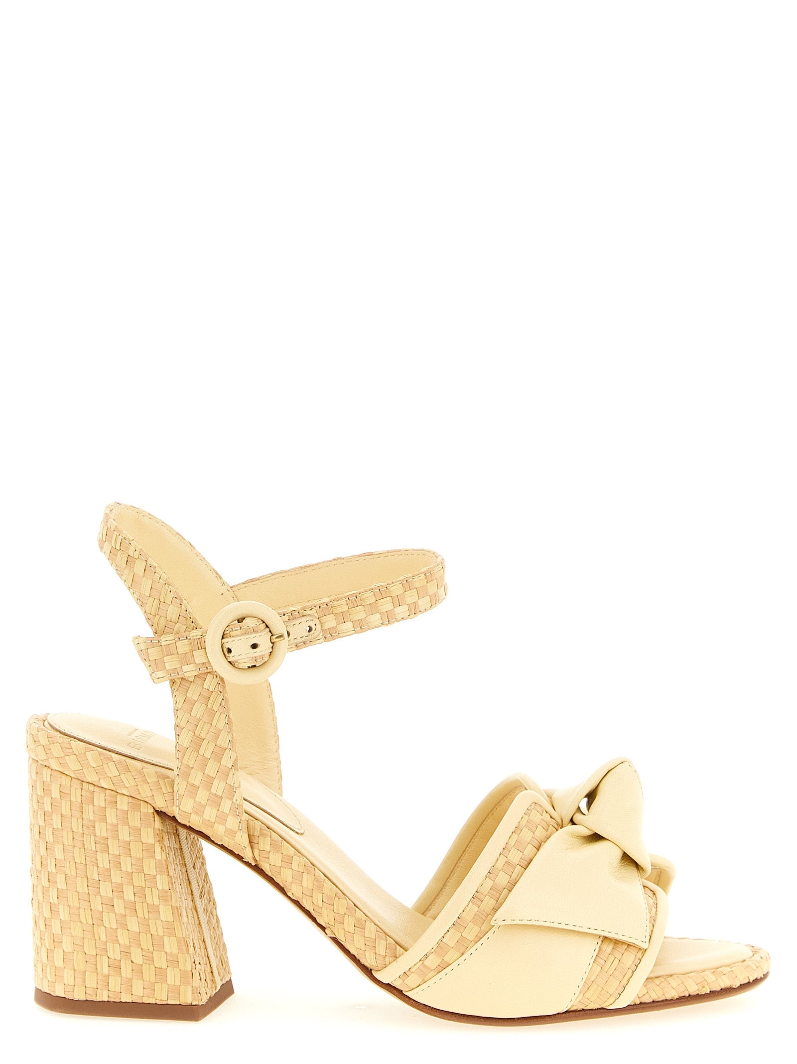 Bicolor Cowhide Platform Sandals
