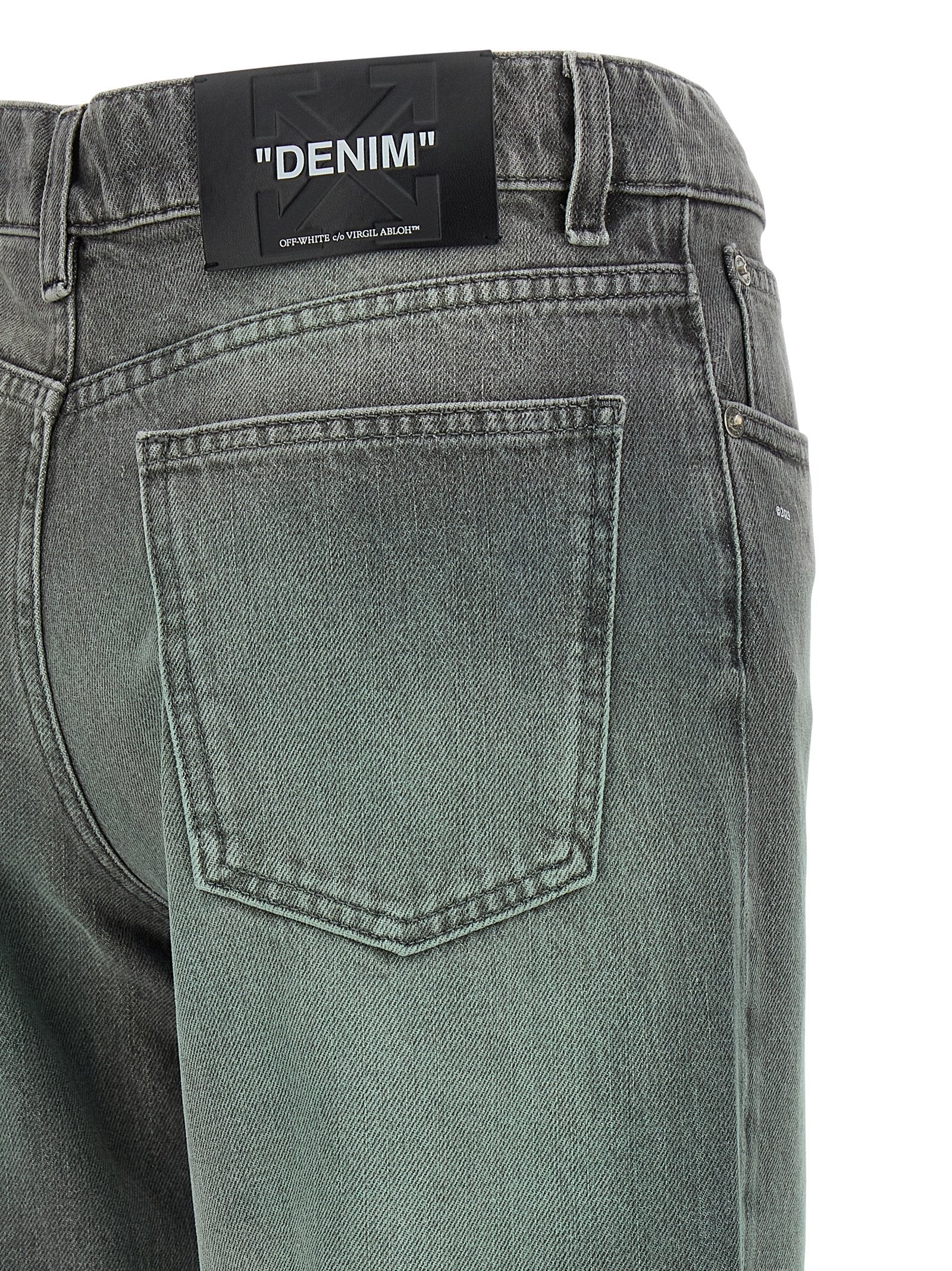 Gray Cotton Jeans Denim