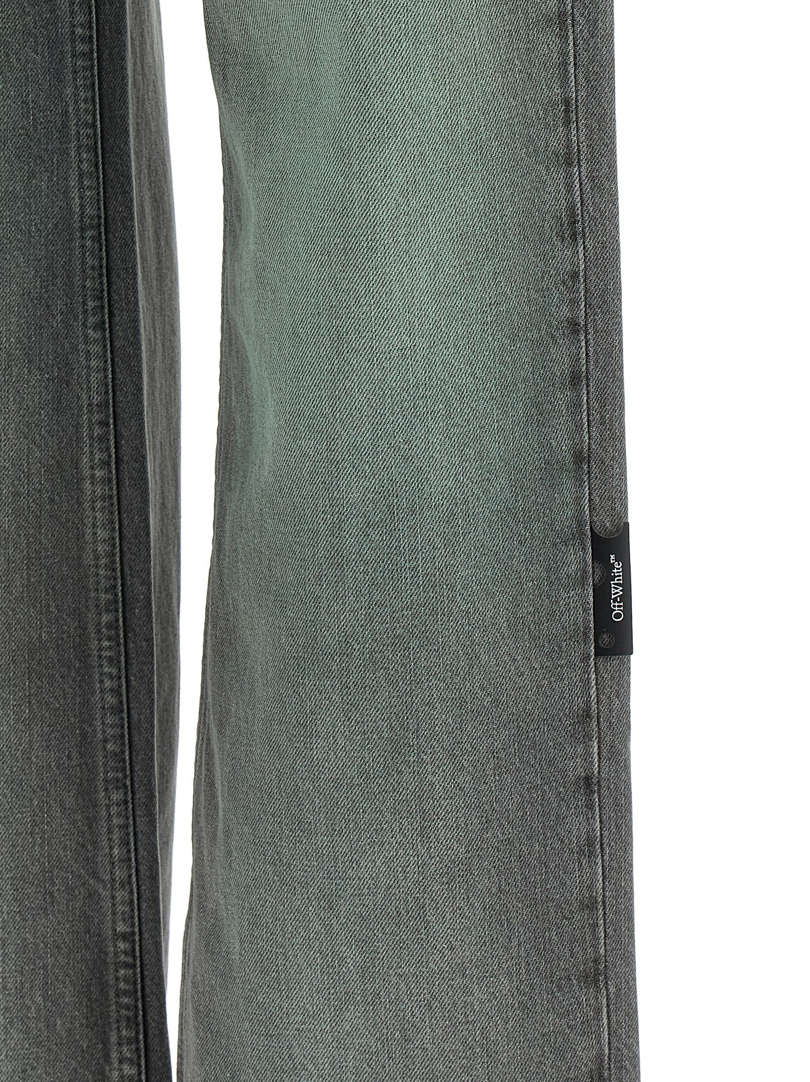 Gray Cotton Jeans Denim