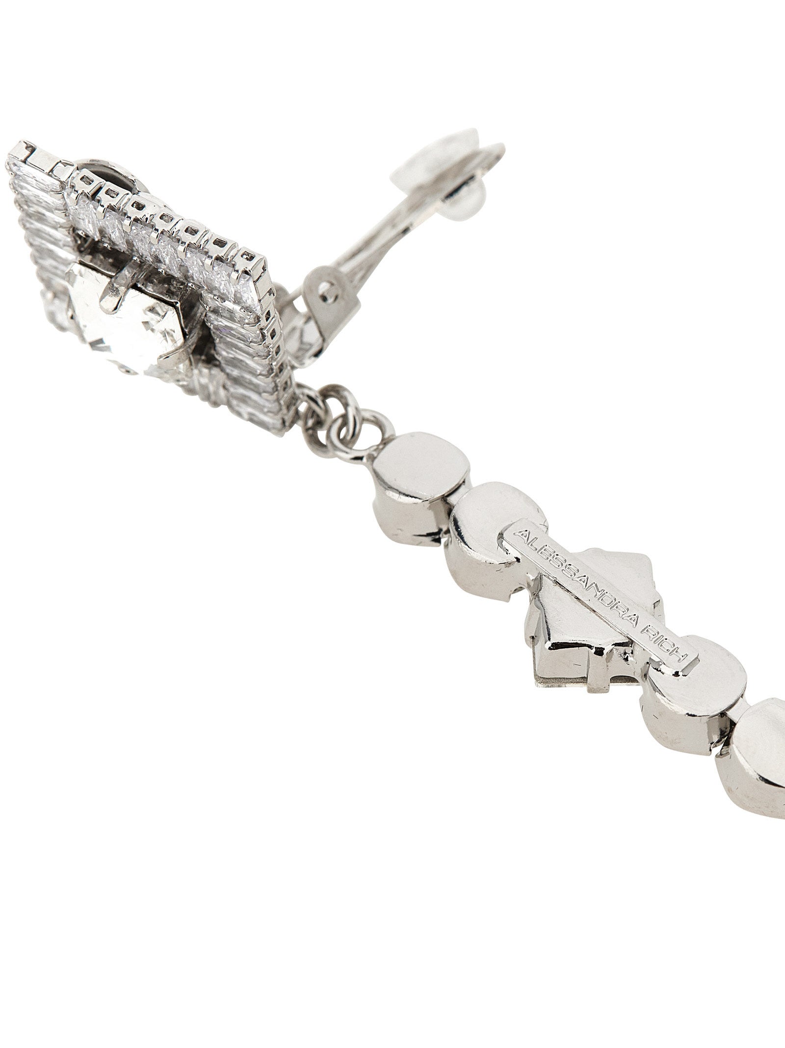 Silver Plastic Earrings