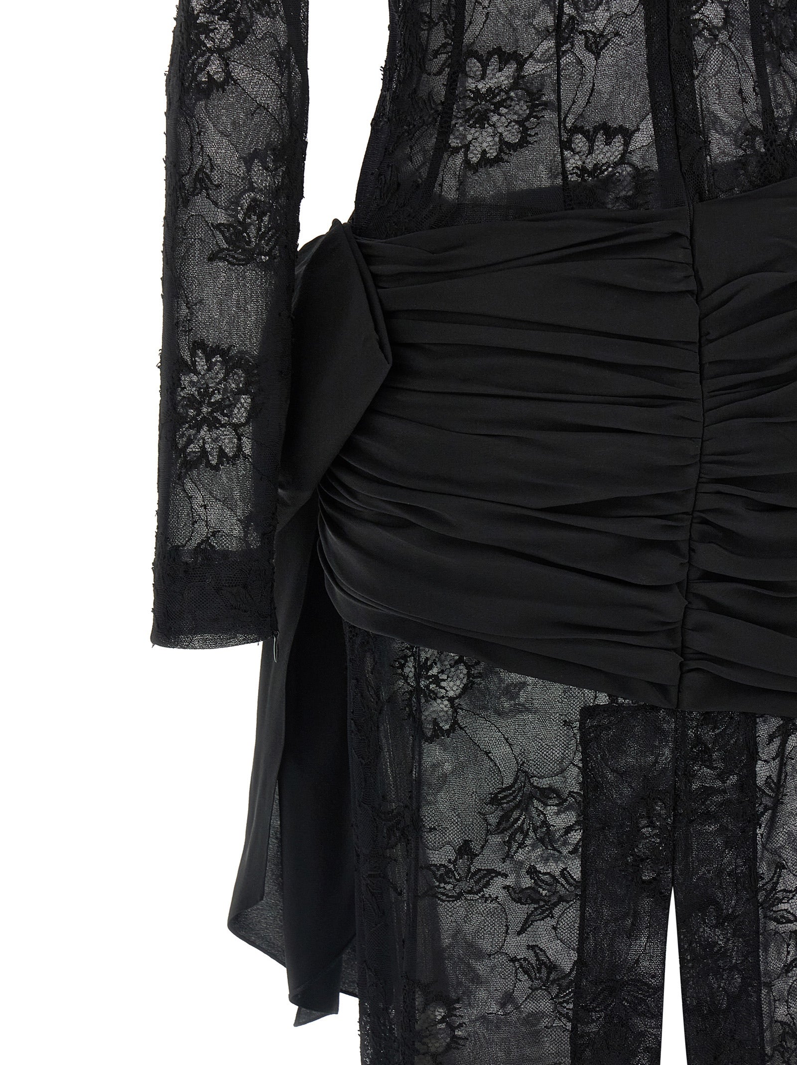 Black Viscose Long Dress