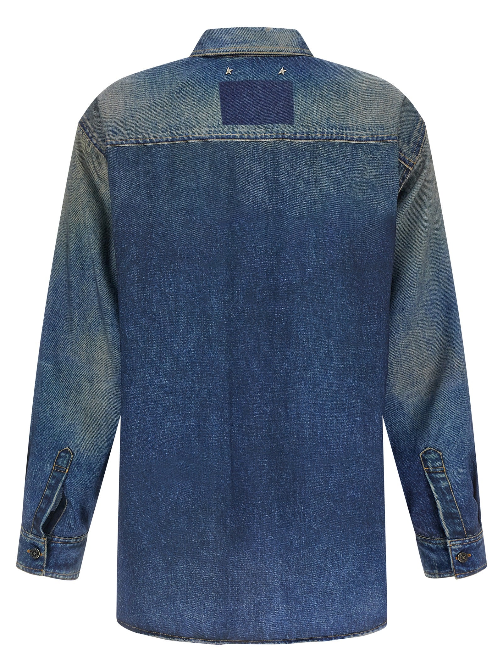 Blue Polyester Blouse