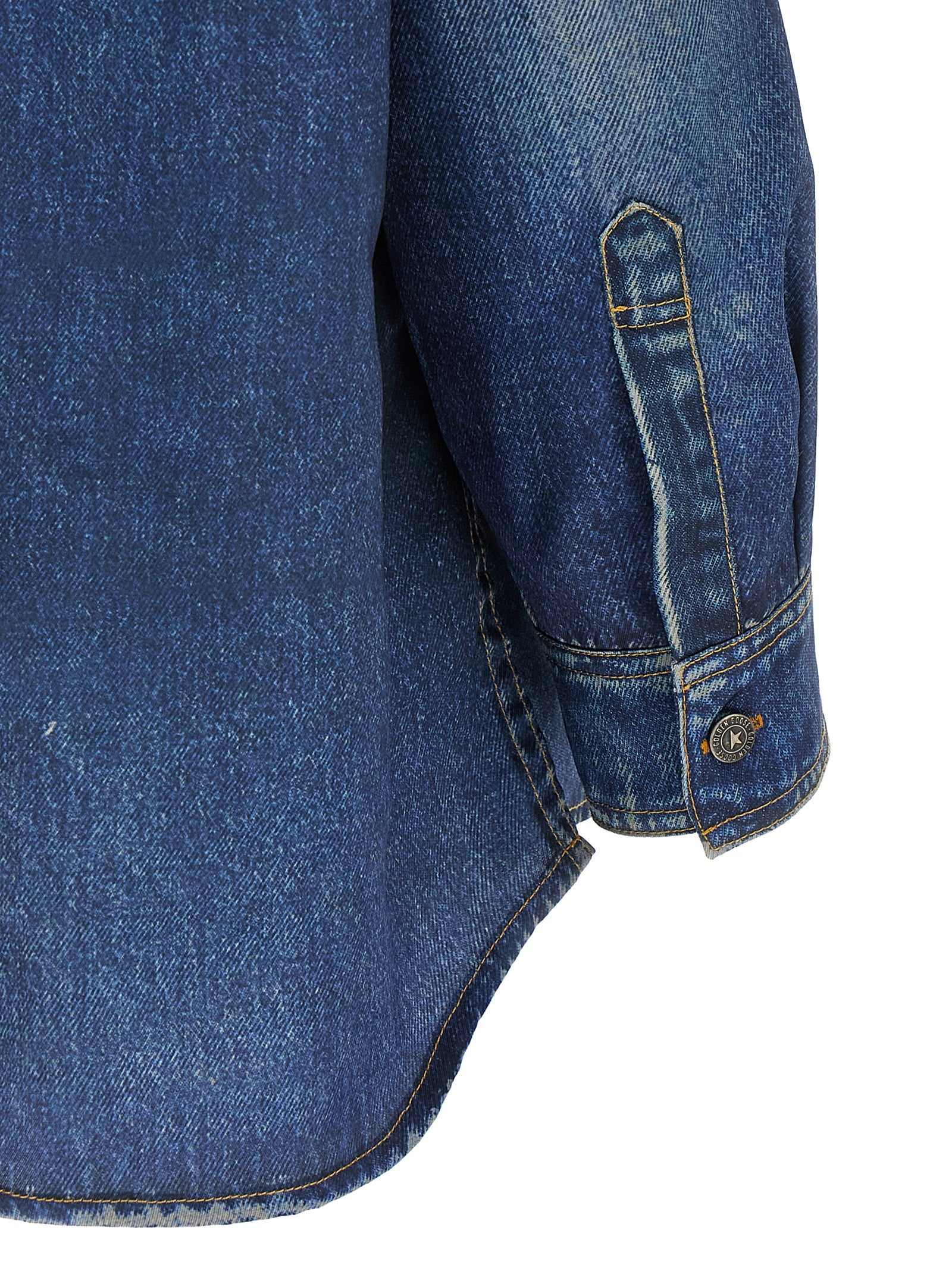 Blue Polyester Blouse