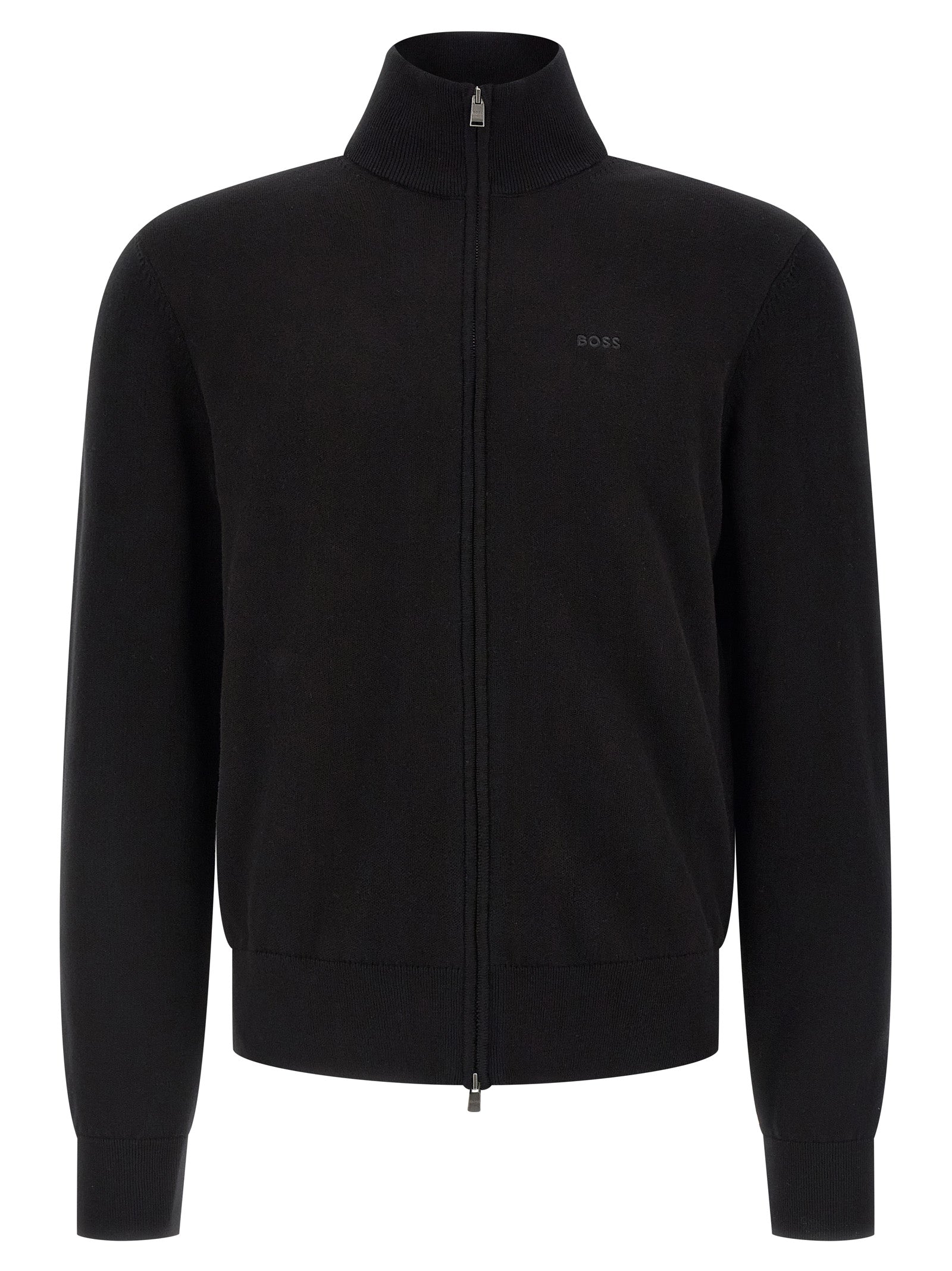 Black Cotton Cardigan