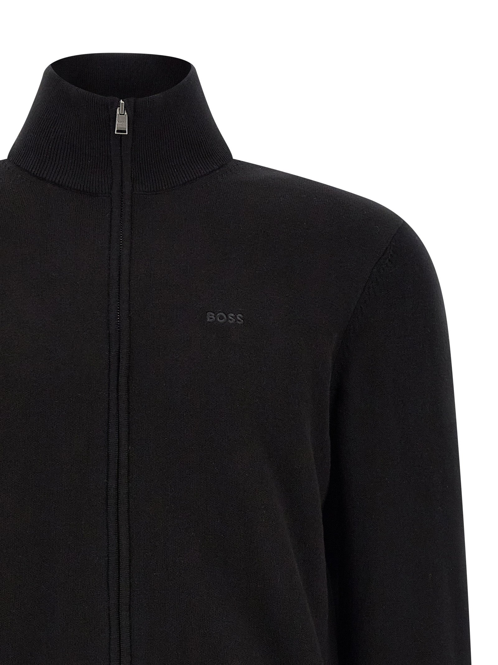 Black Cotton Cardigan