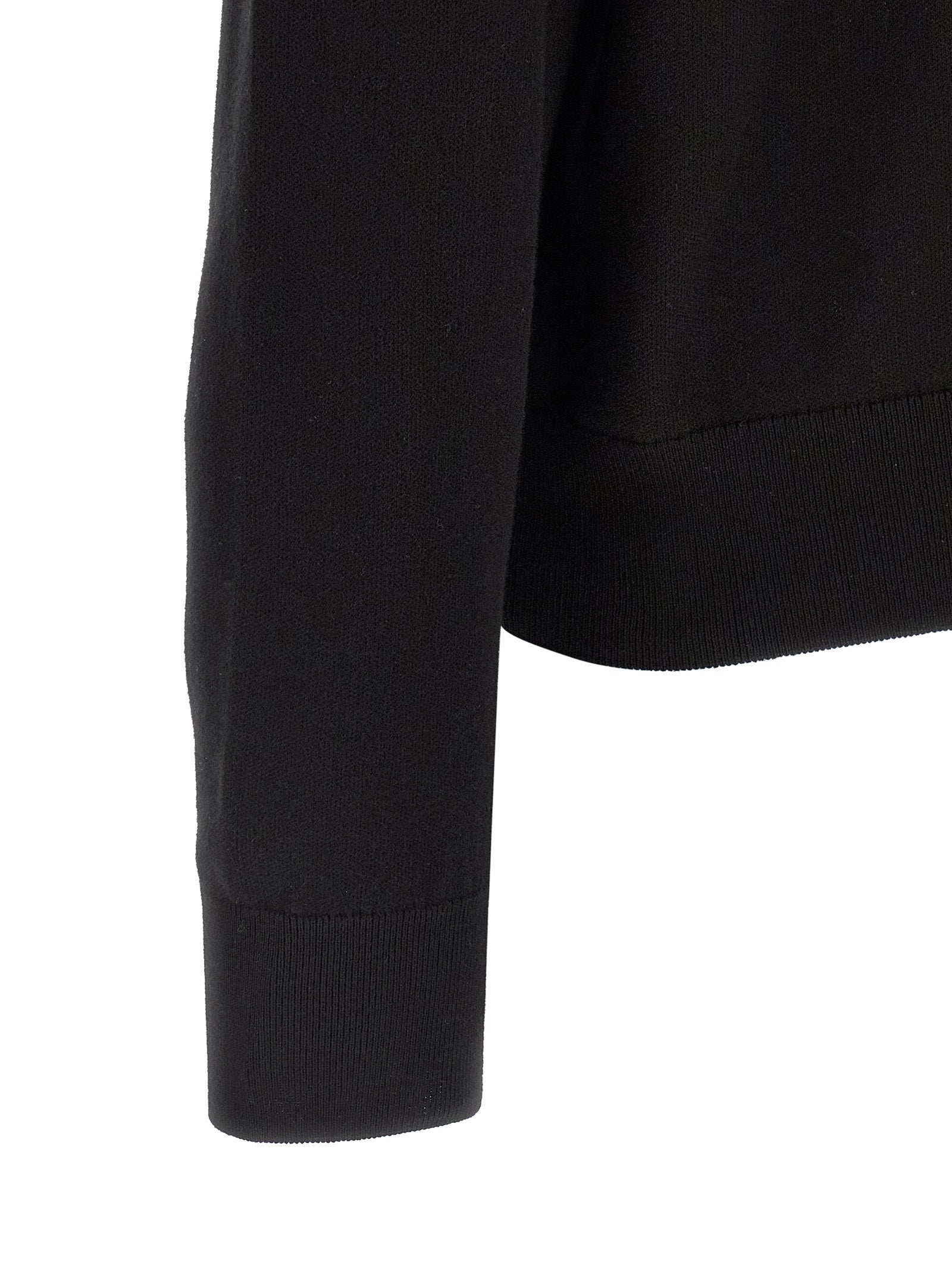 Black Cotton Cardigan